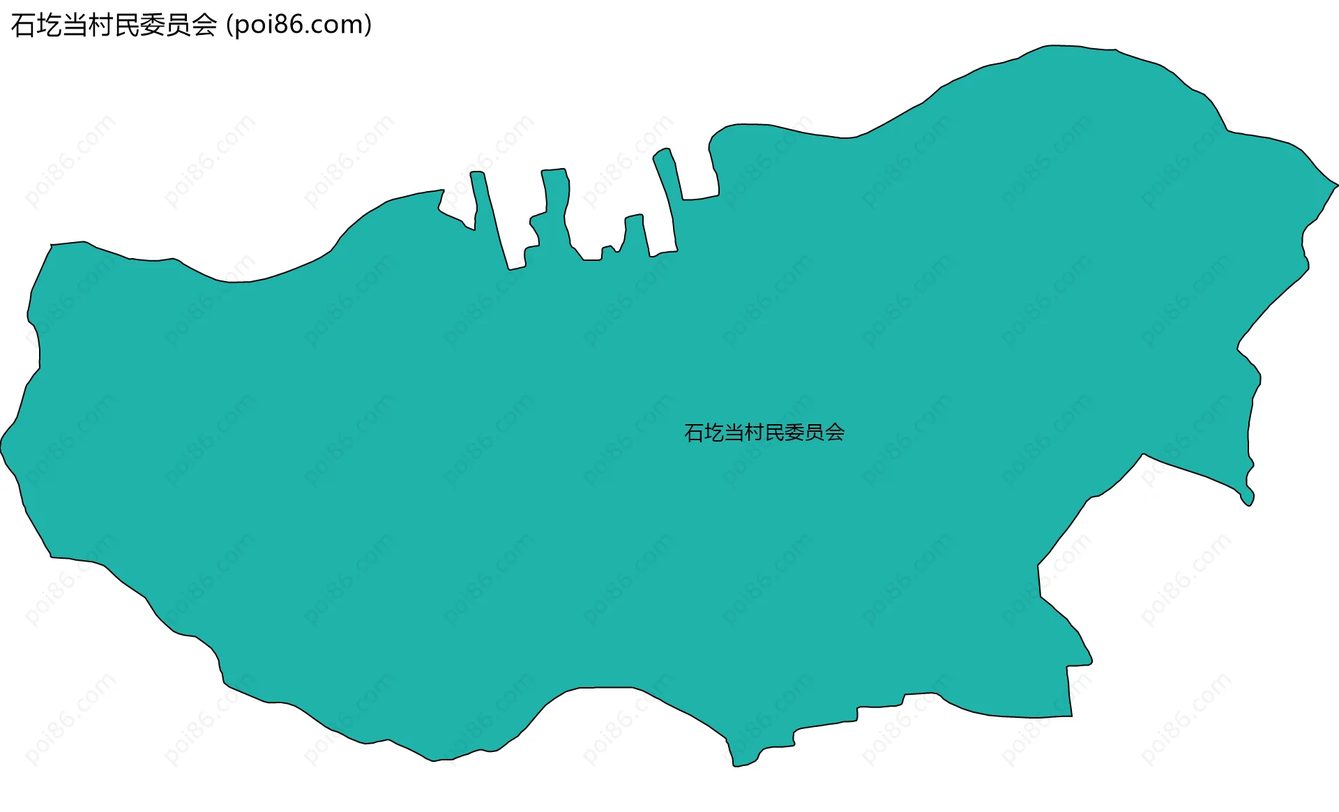 石圪当村民委员会边界地图