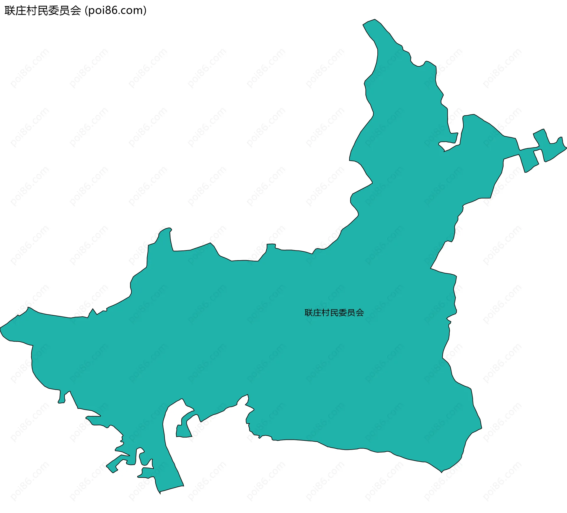 联庄村民委员会边界地图