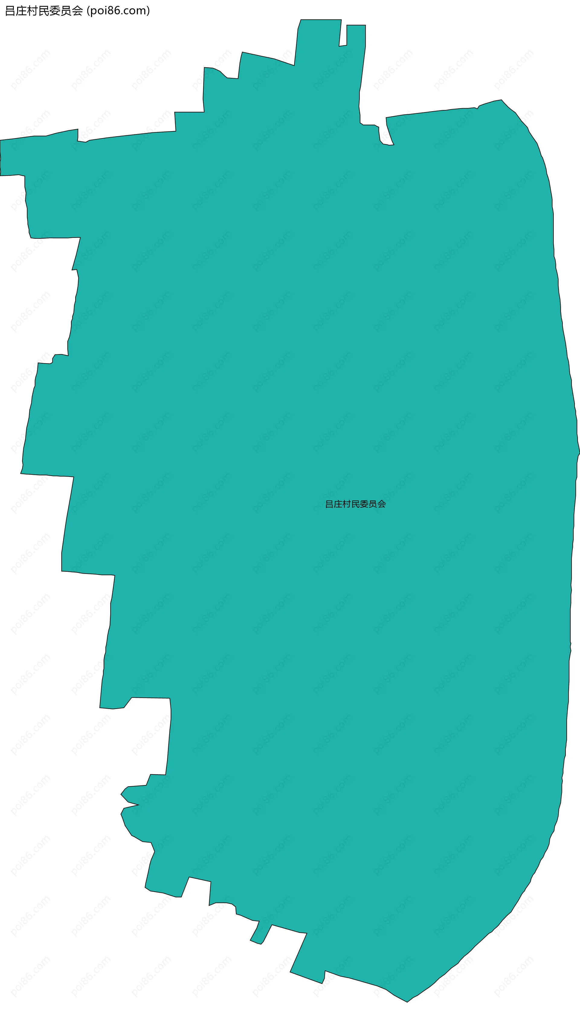 吕庄村民委员会边界地图