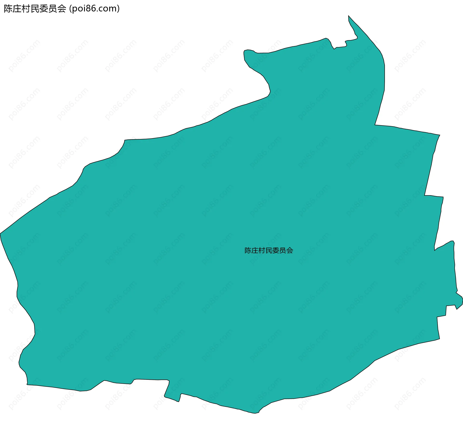 陈庄村民委员会边界地图