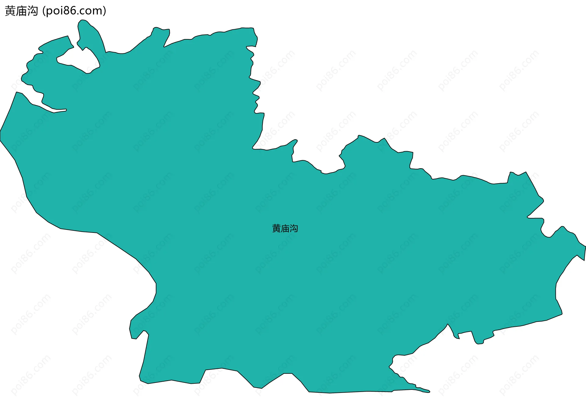 黄庙沟边界地图