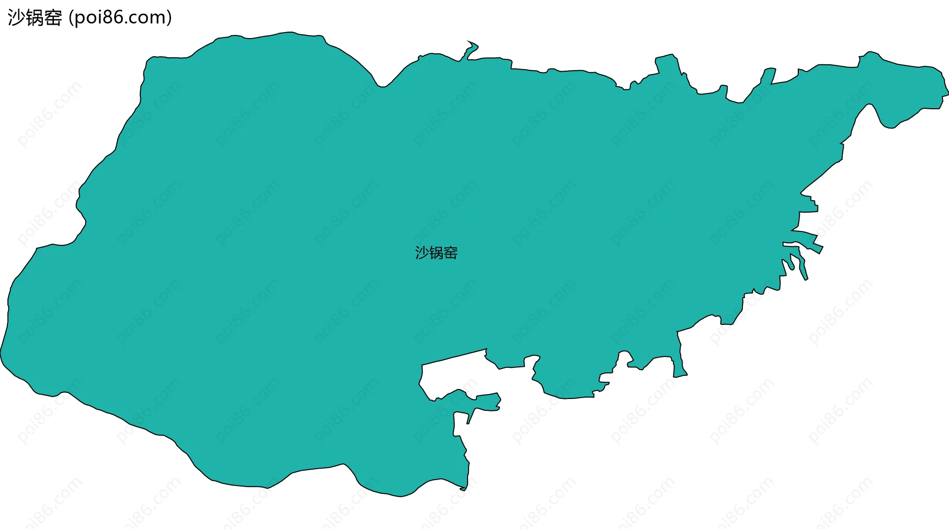 沙锅窑边界地图