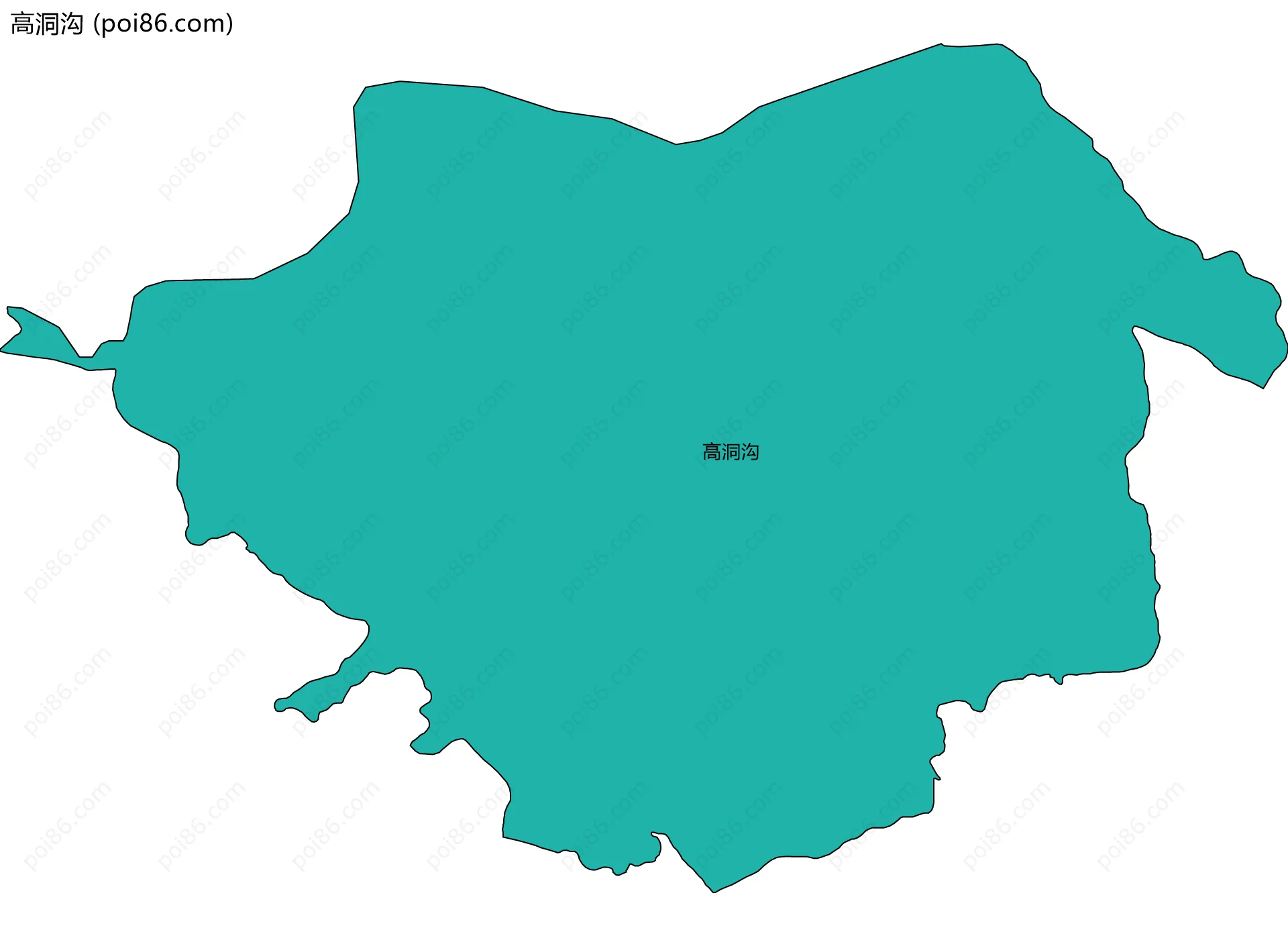 高洞沟边界地图