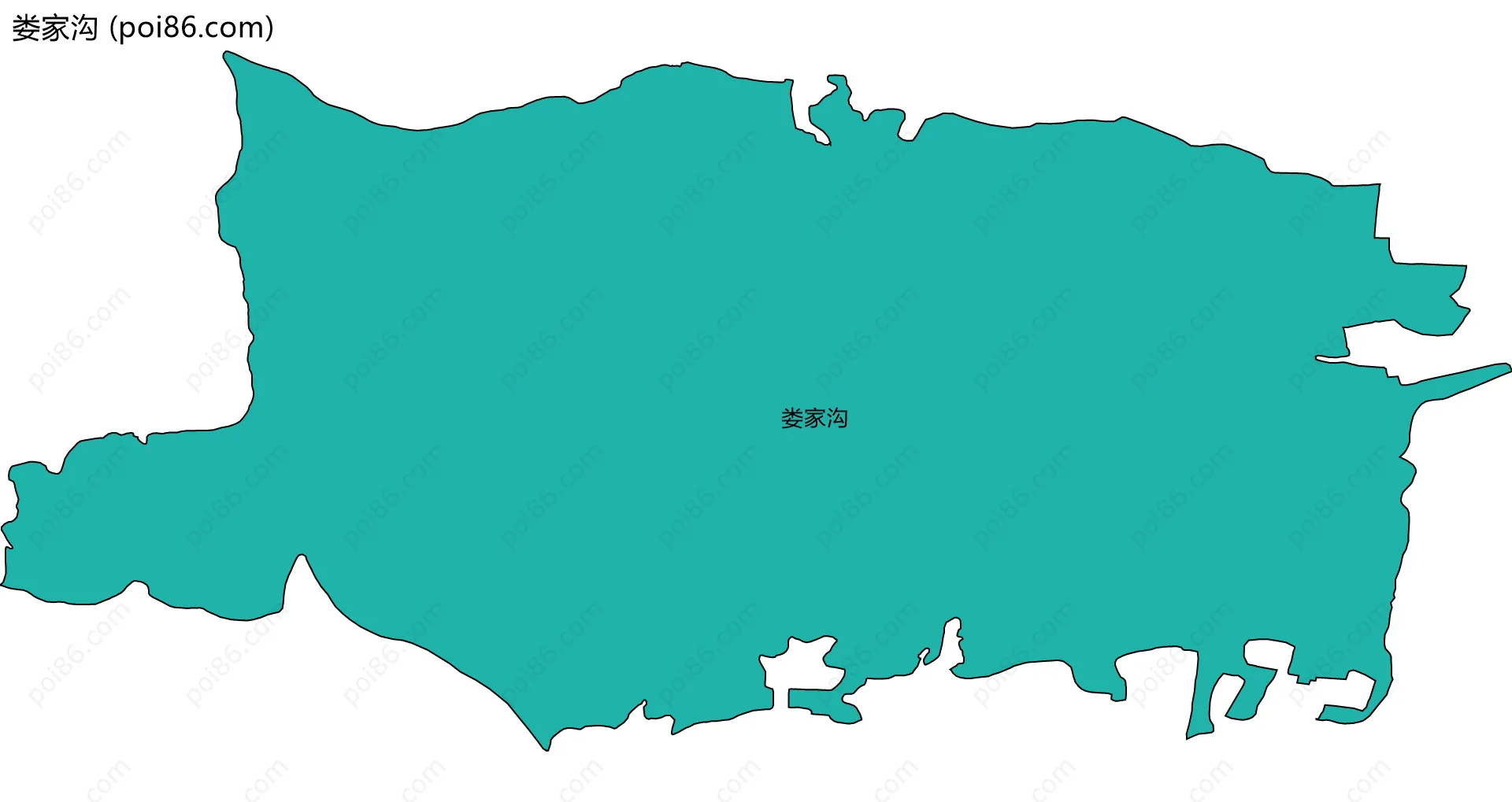 娄家沟边界地图