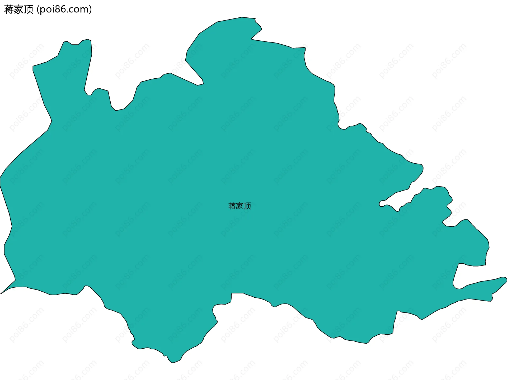 蒋家顶边界地图