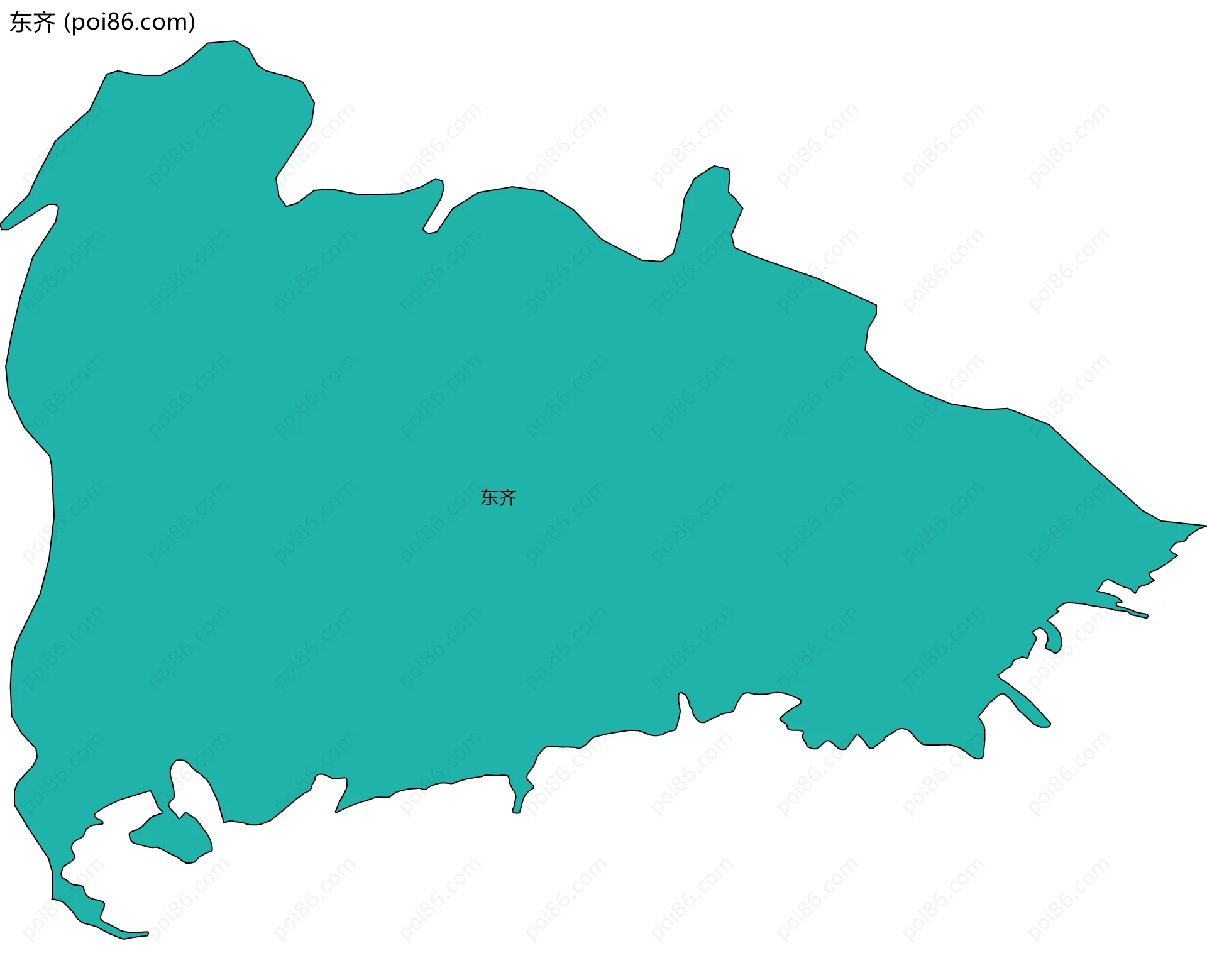 东齐边界地图