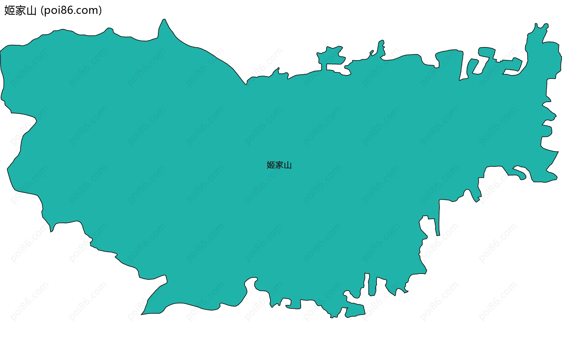 姬家山边界地图