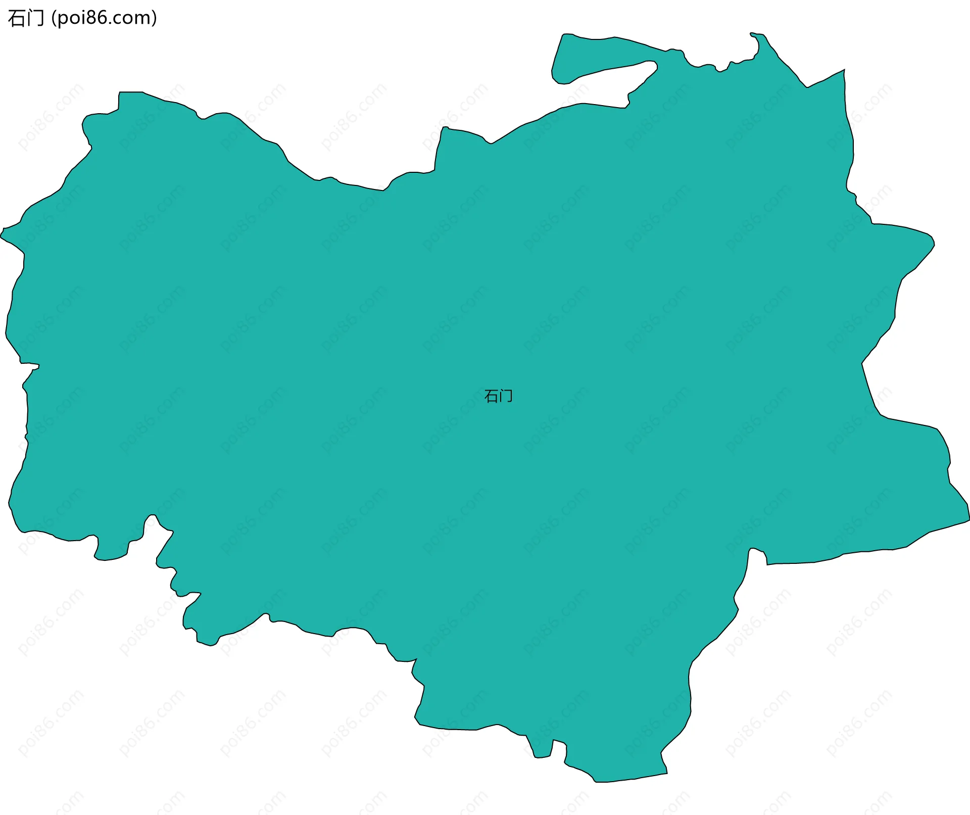 石门边界地图