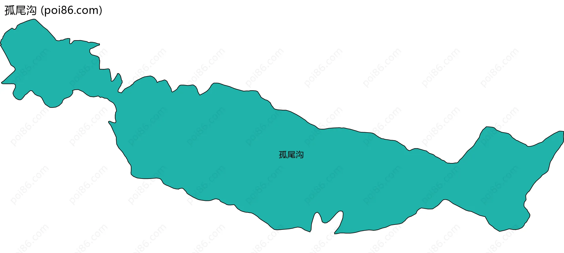 孤尾沟边界地图