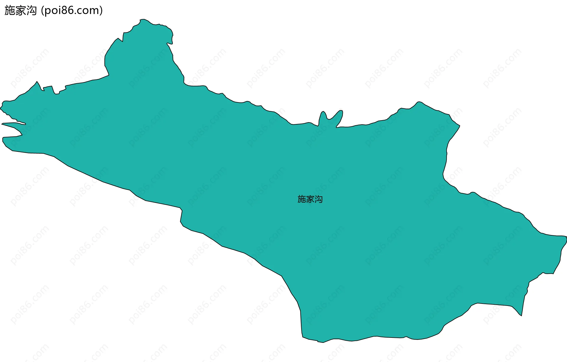 施家沟边界地图