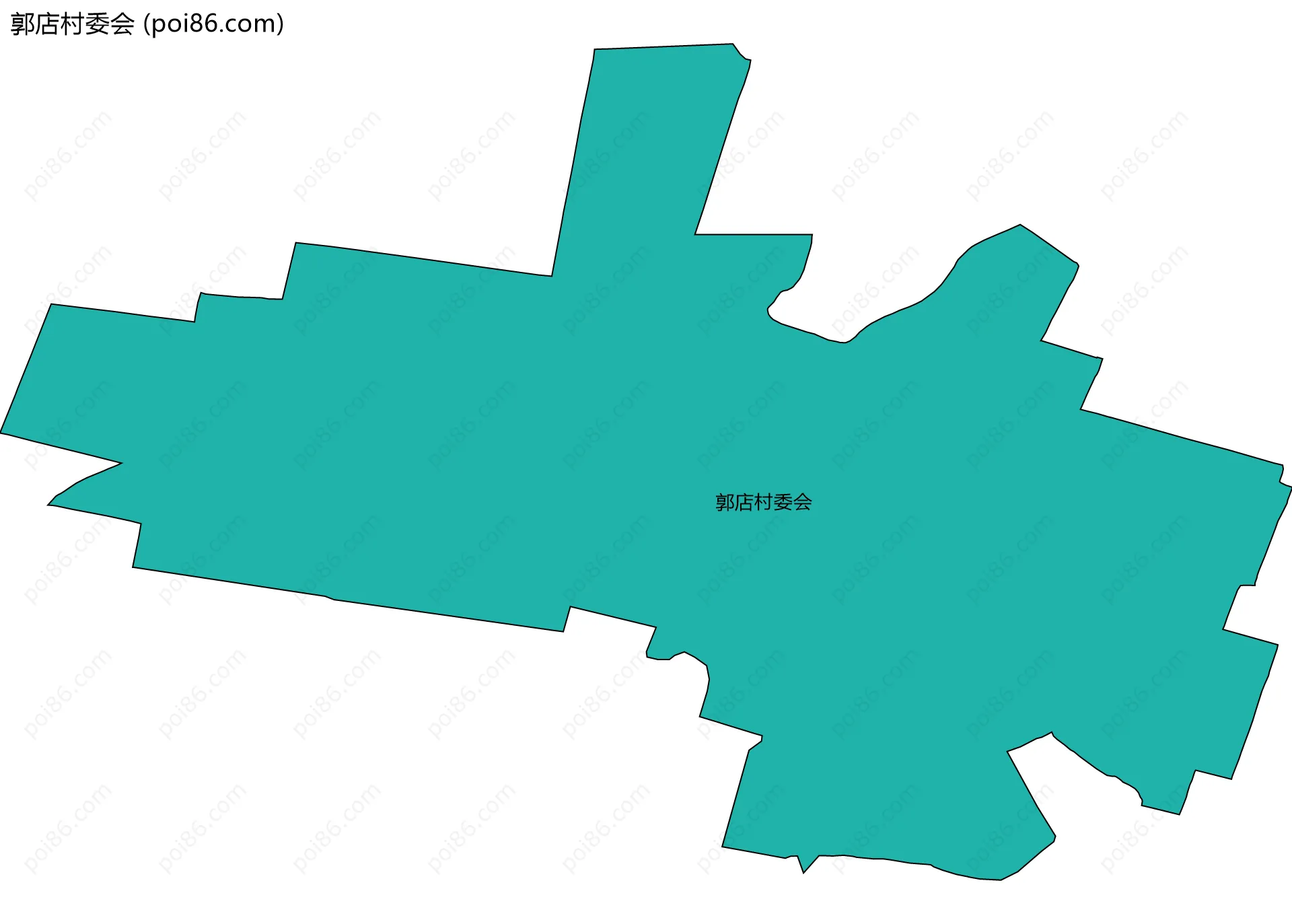 郭店村委会边界地图