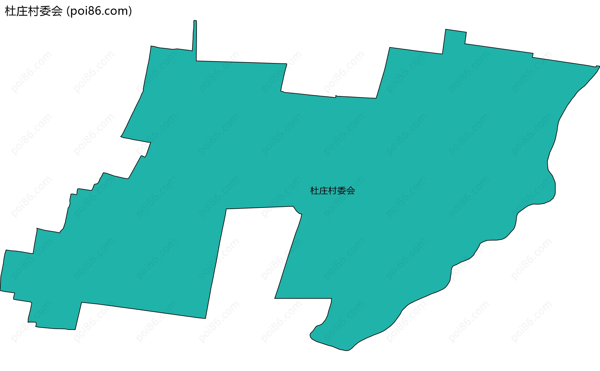 杜庄村委会边界地图