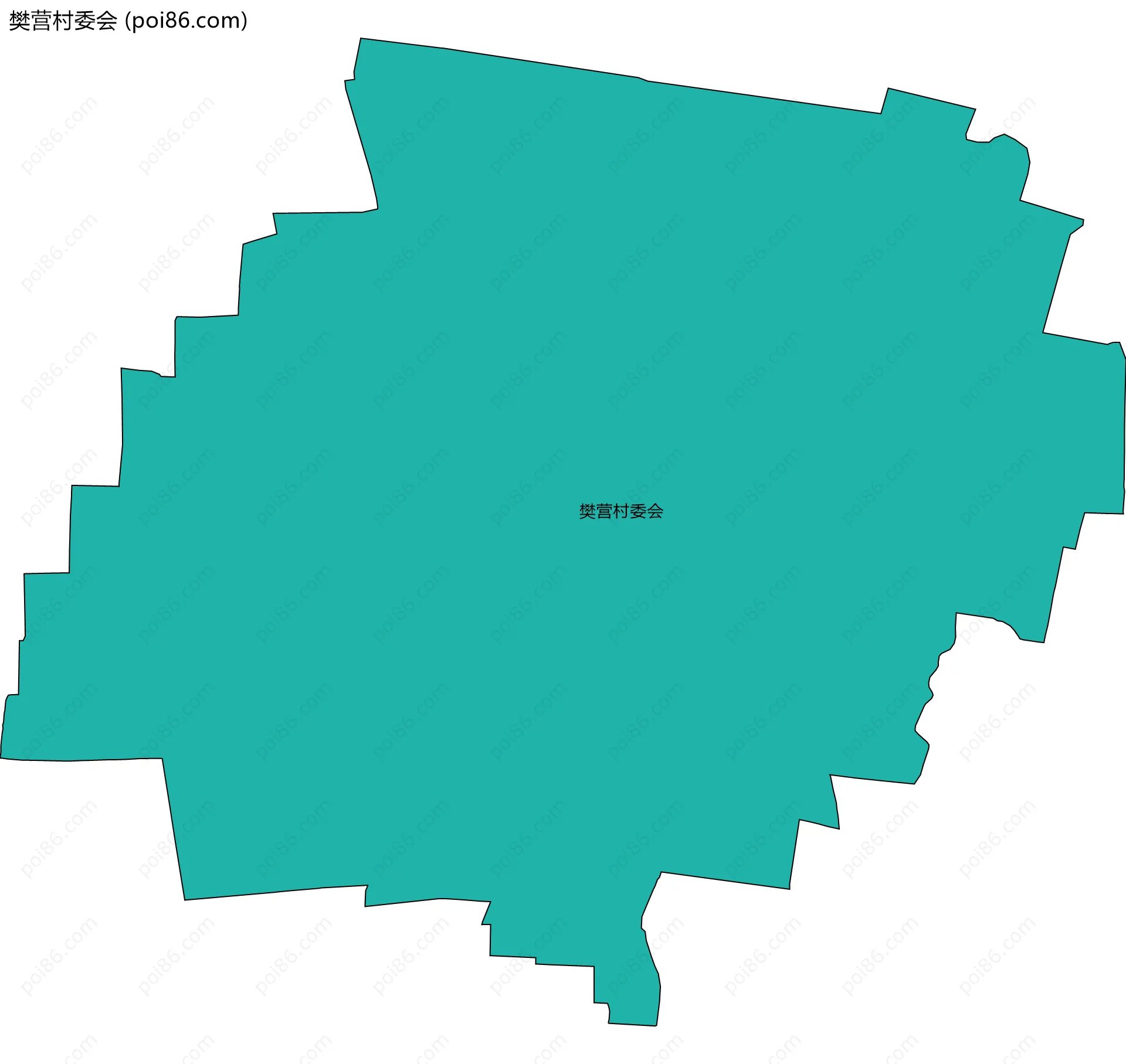 樊营村委会边界地图