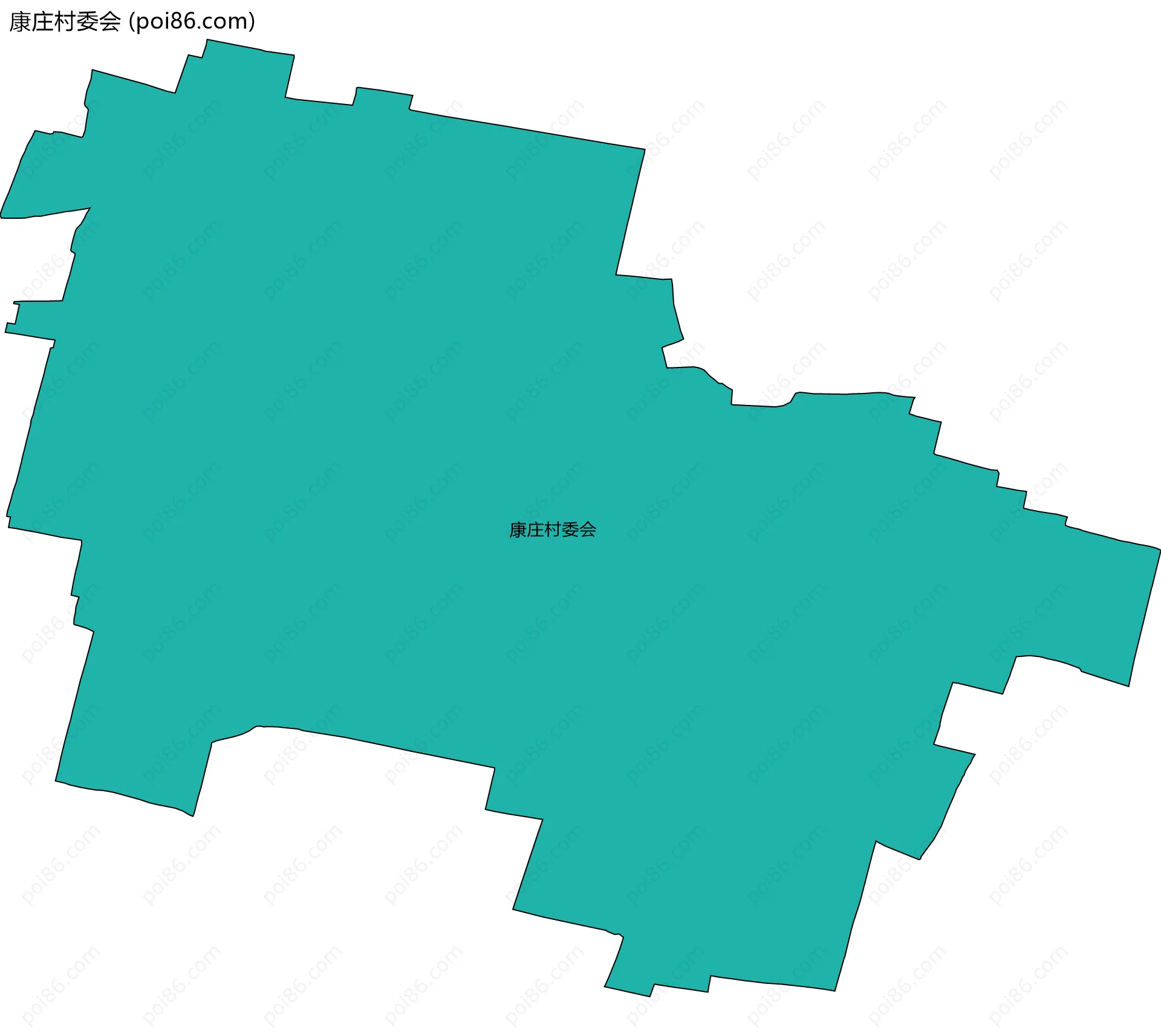 康庄村委会边界地图