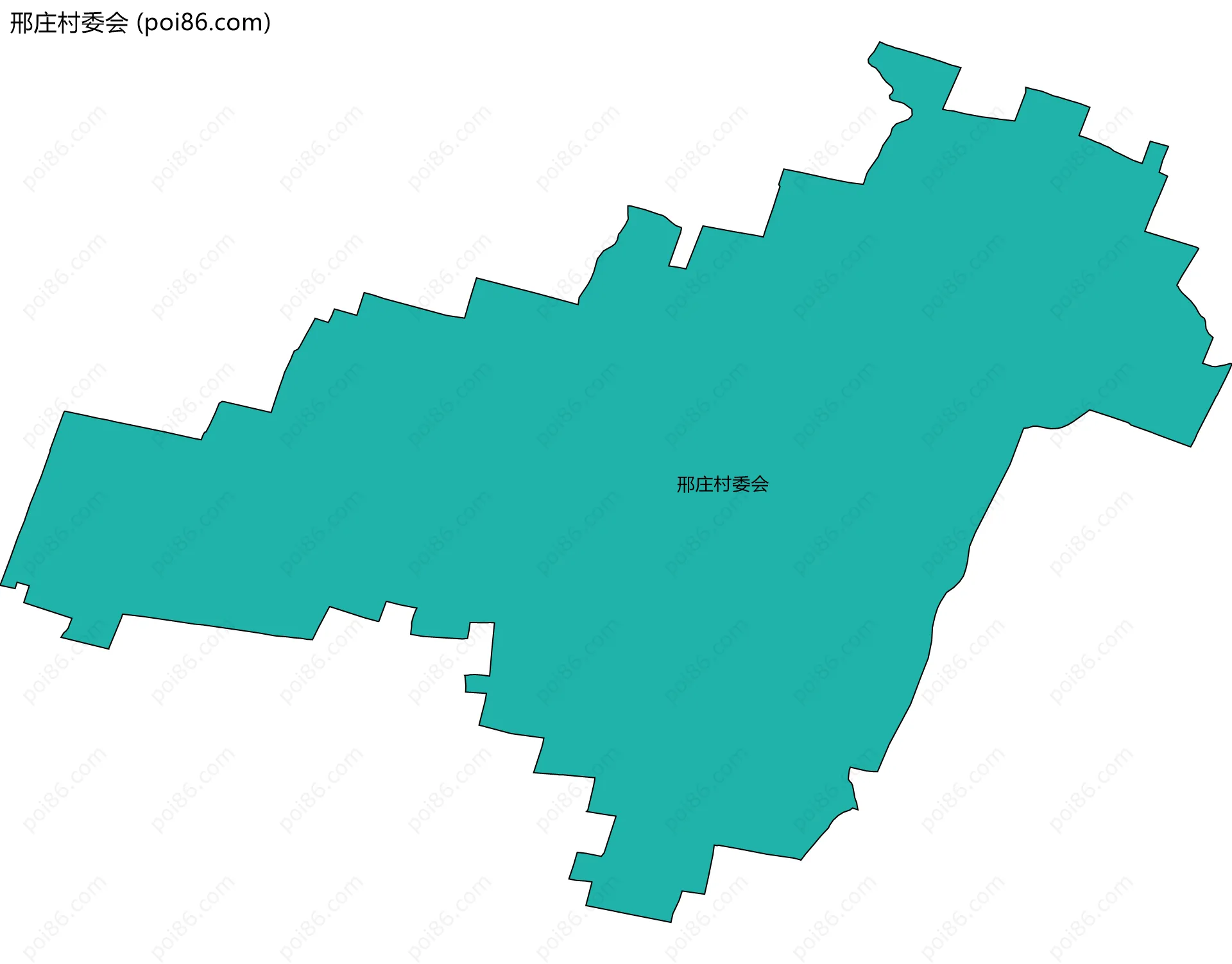 邢庄村委会边界地图