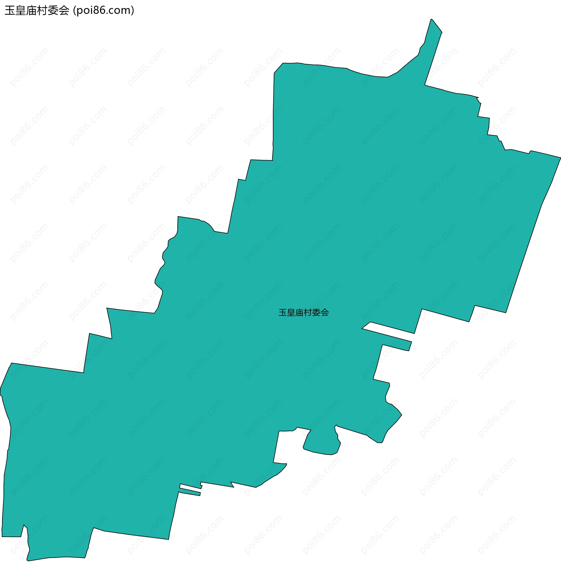玉皇庙村委会边界地图