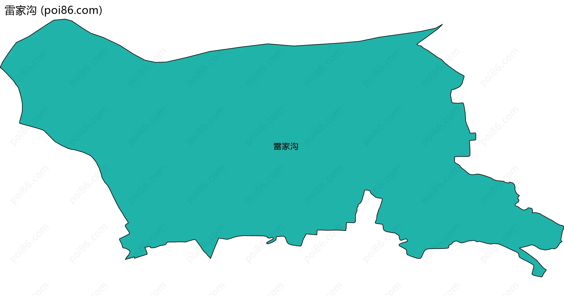 雷家沟边界地图