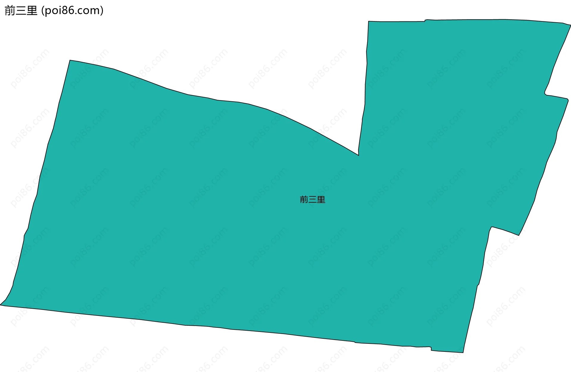 前三里边界地图