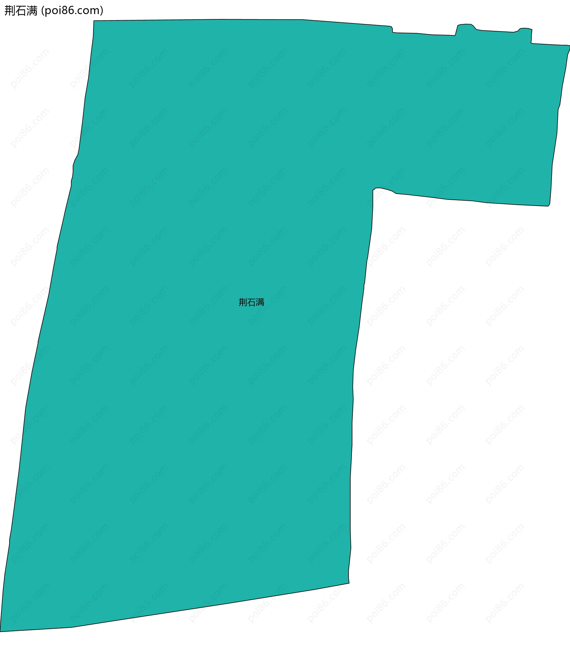 荆石满边界地图