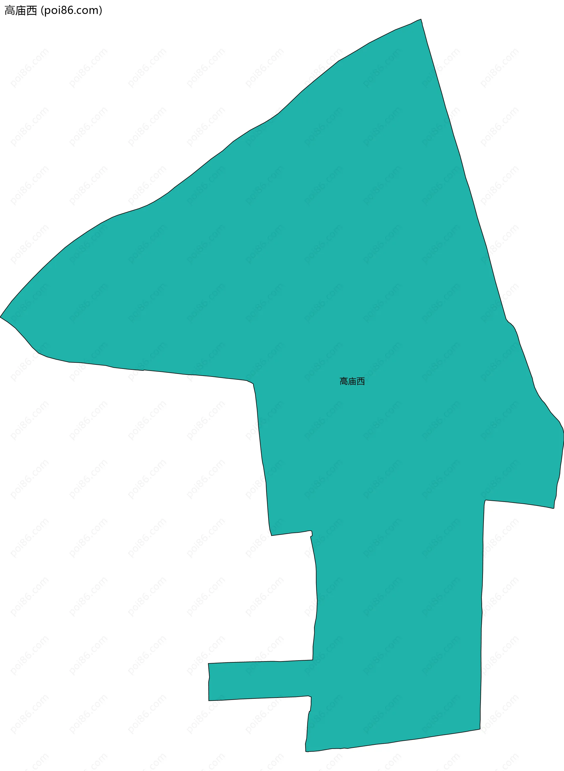 高庙西边界地图