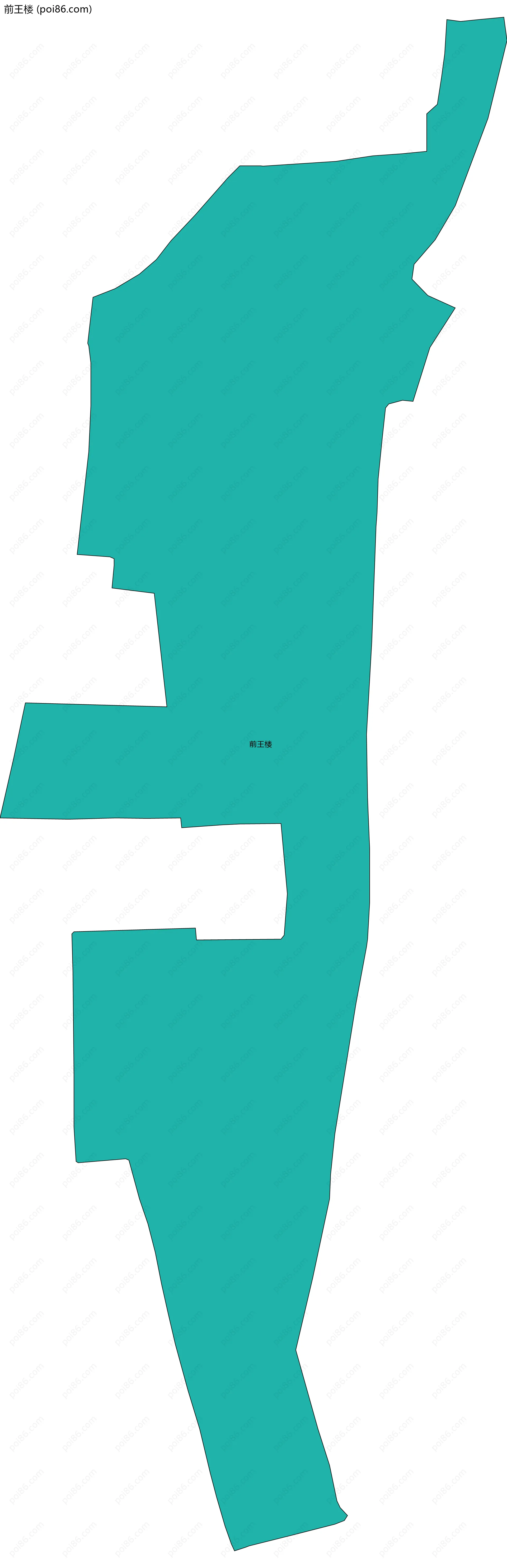 前王楼边界地图