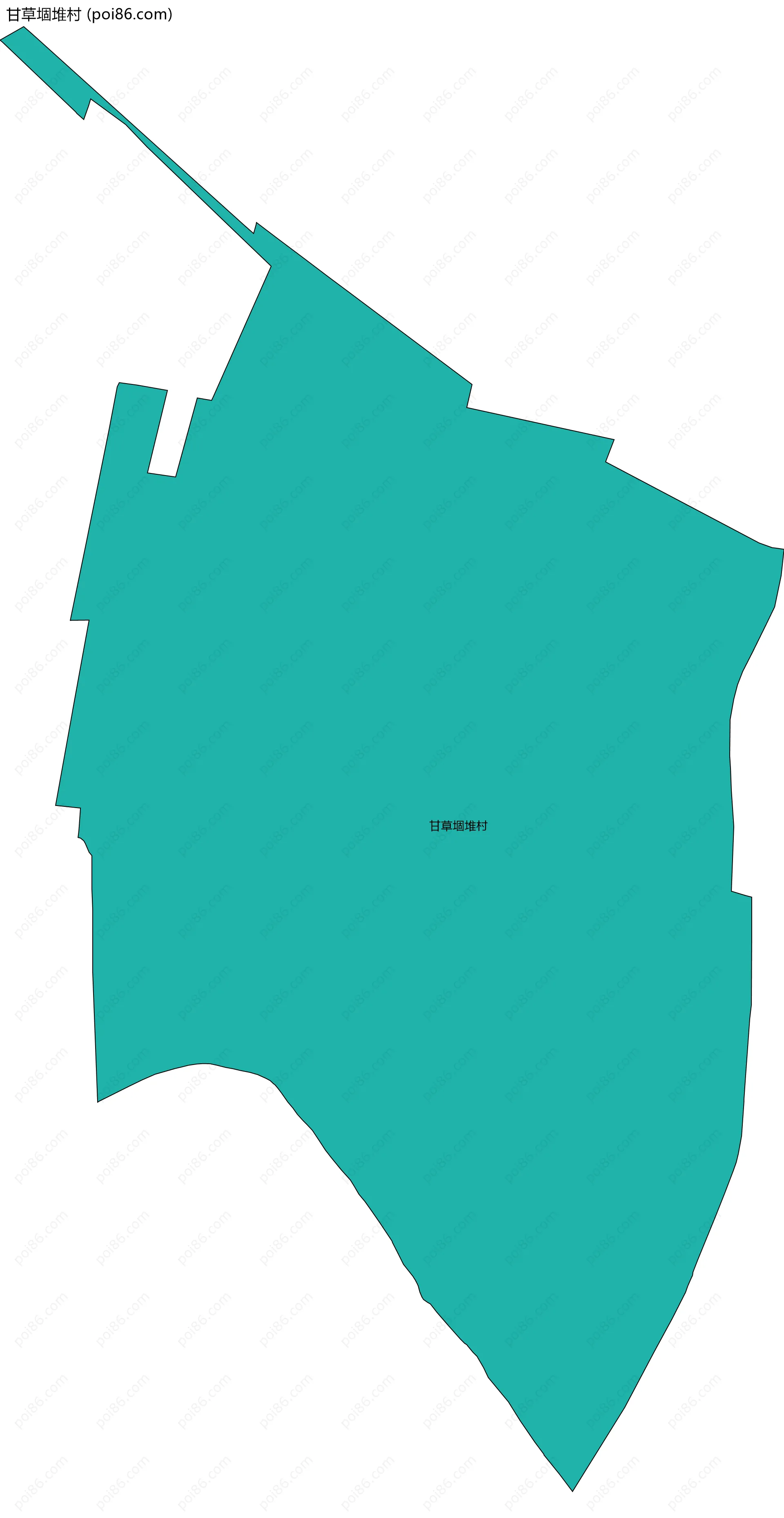 甘草堌堆村边界地图
