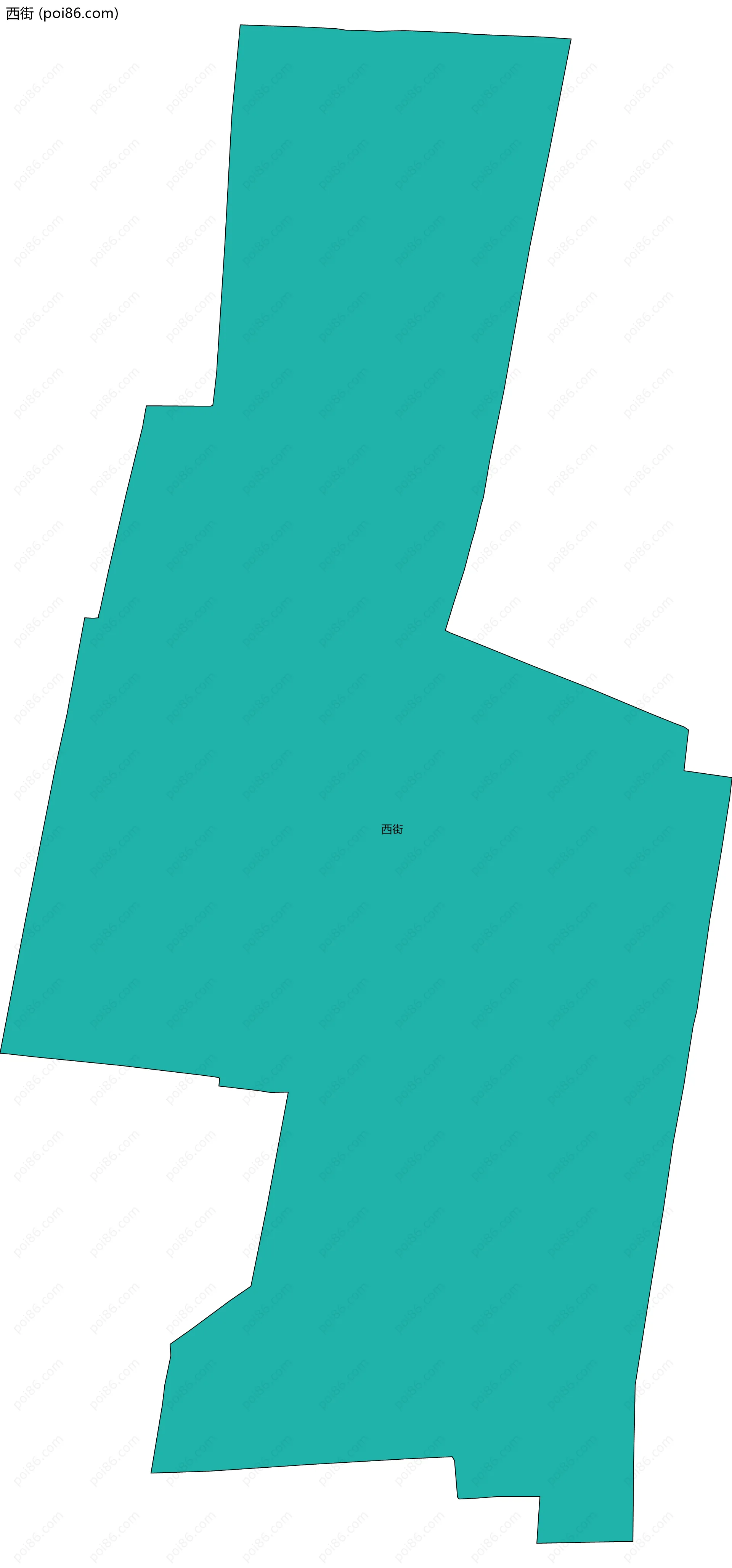 西街边界地图