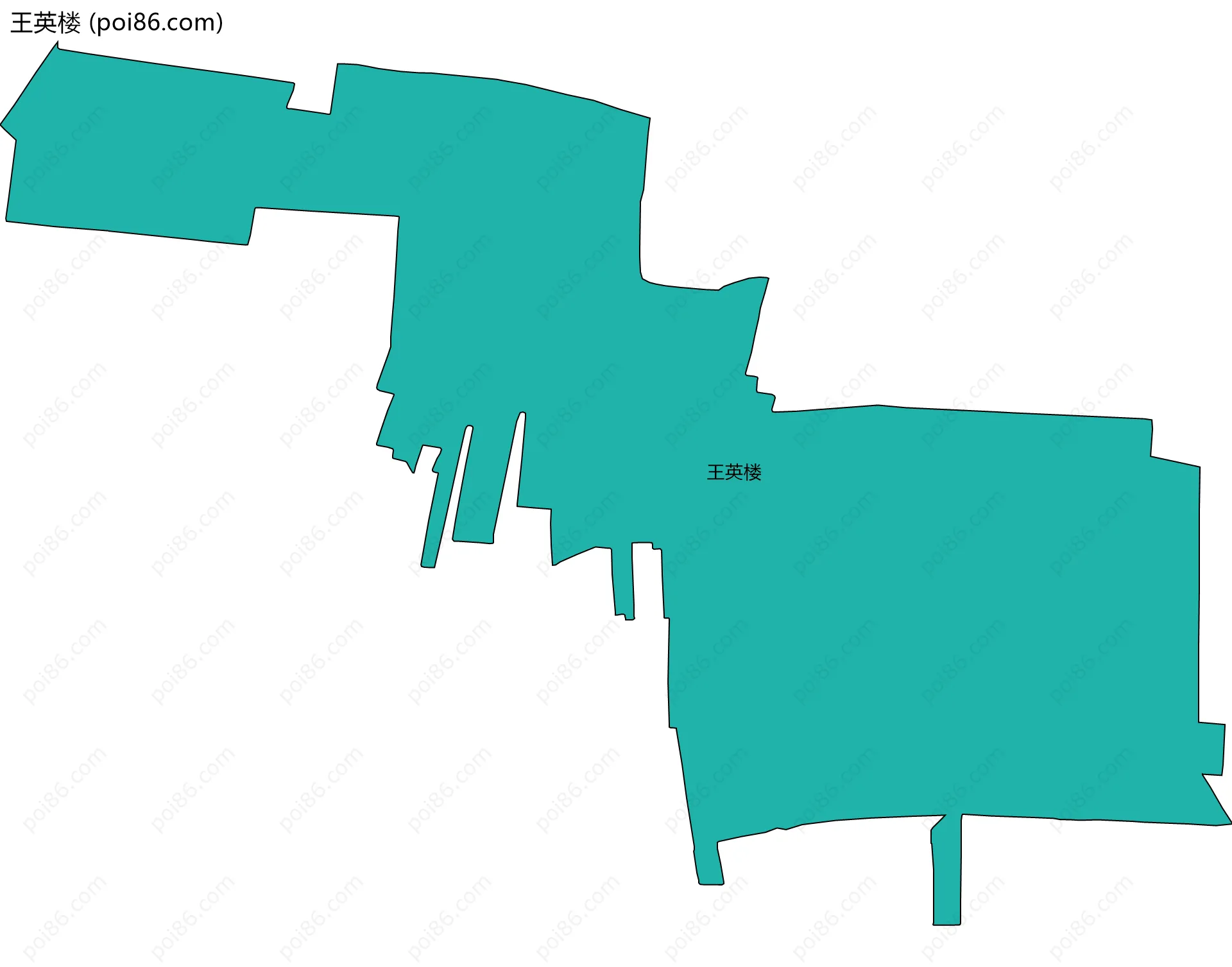 王英楼边界地图