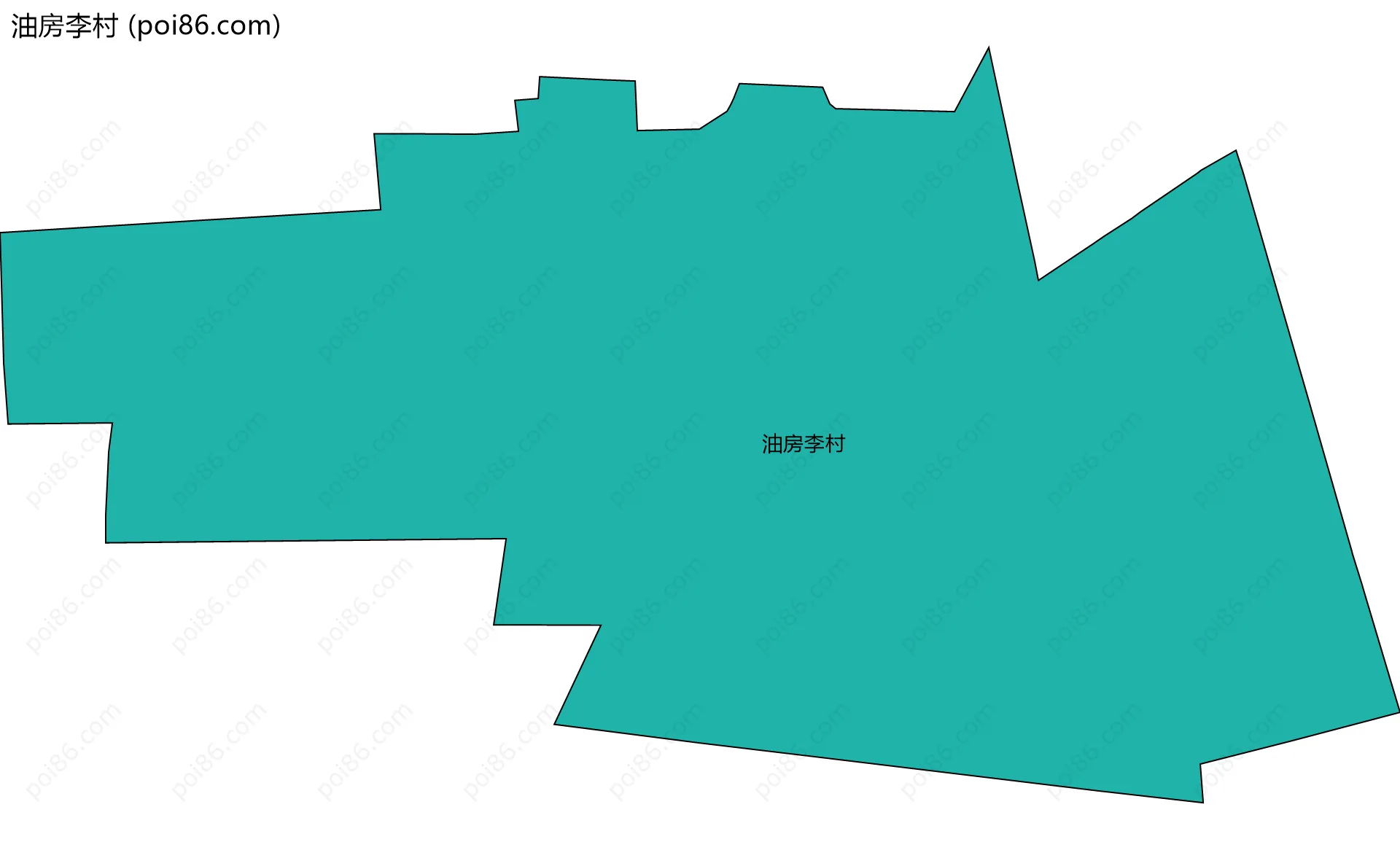 油房李村边界地图