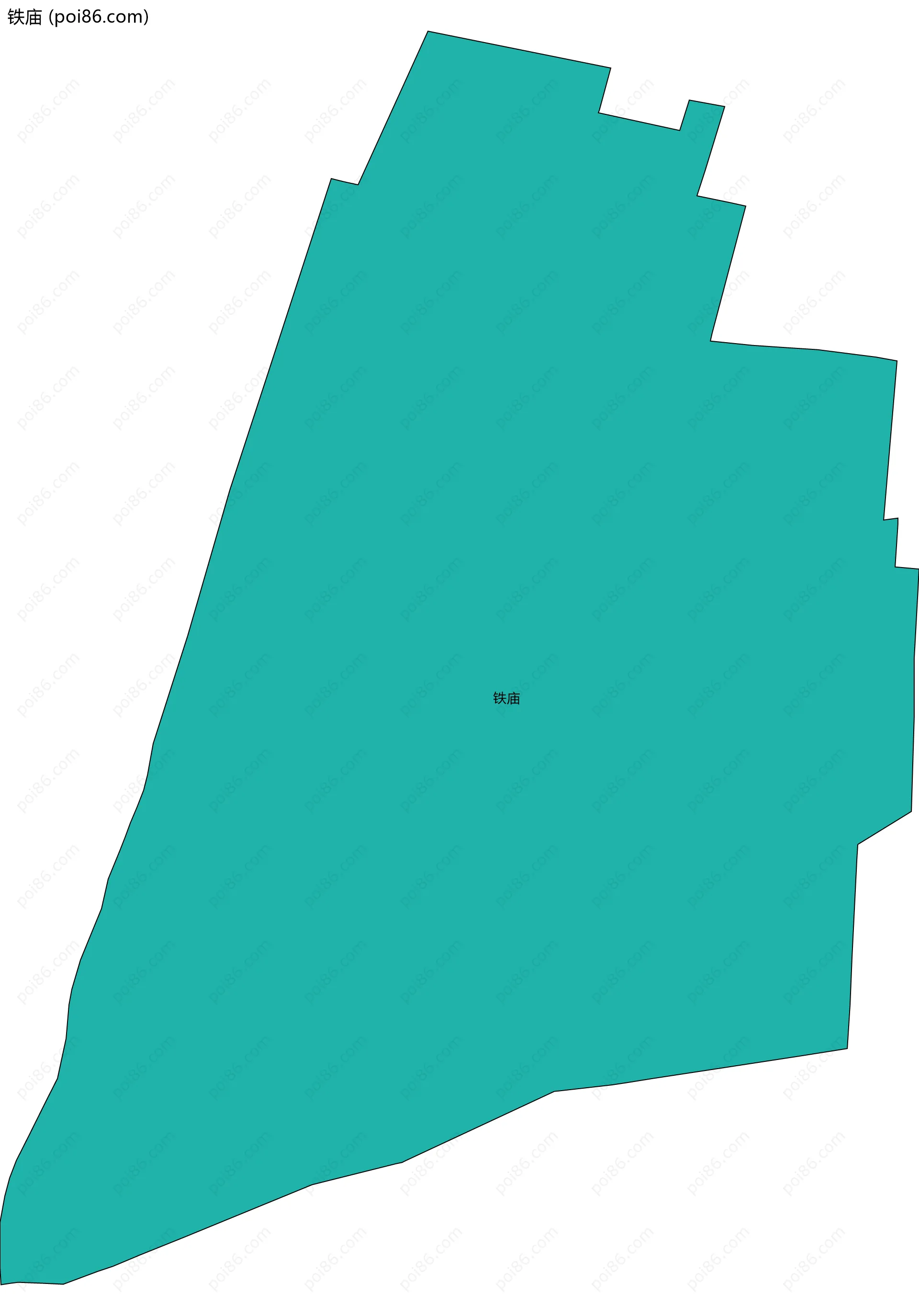 铁庙边界地图