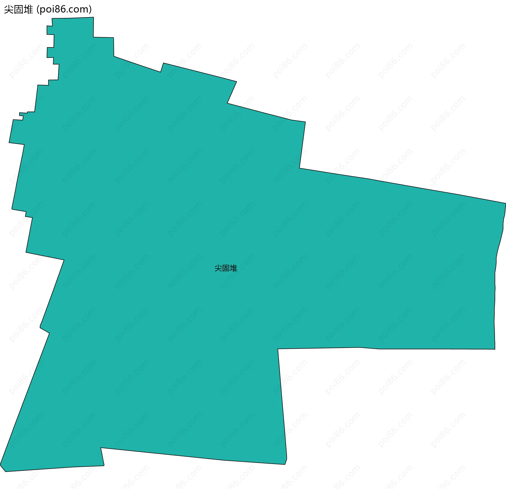 尖固堆边界地图