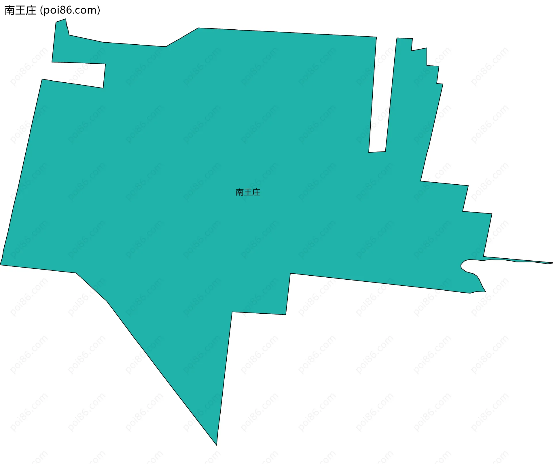 南王庄边界地图