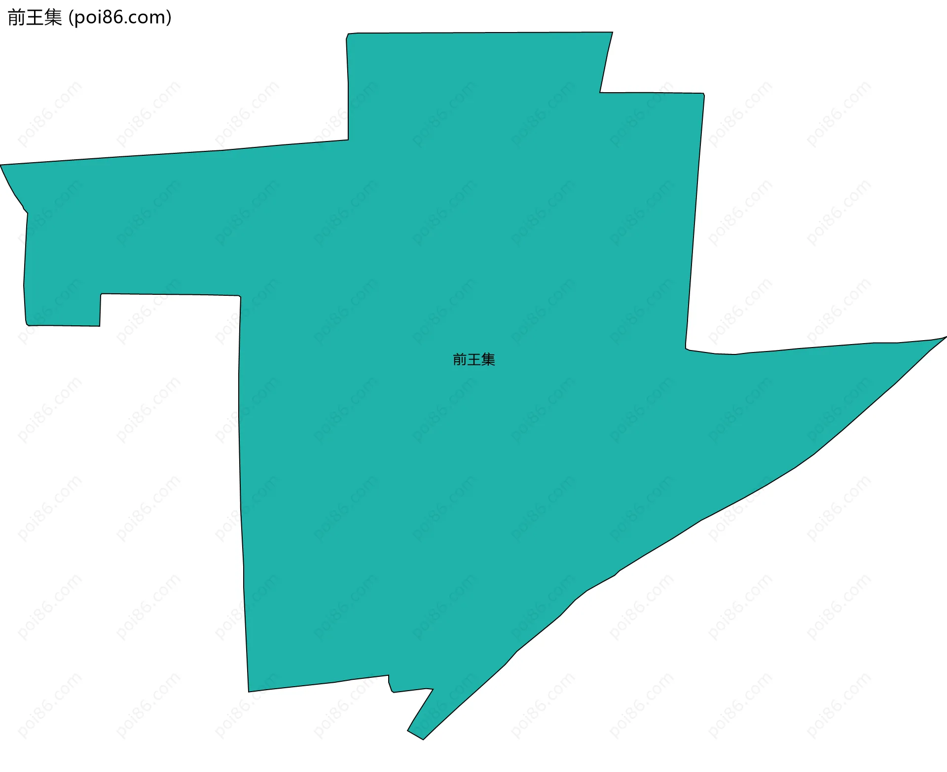 前王集边界地图