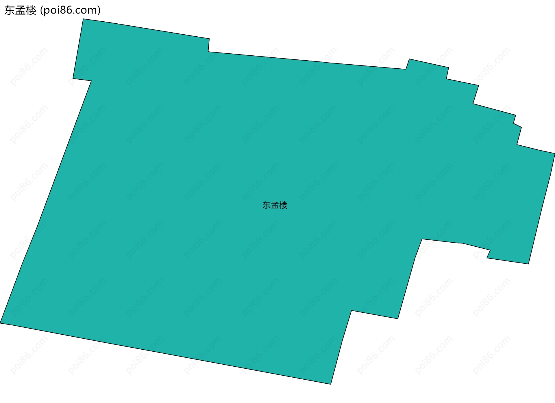 东孟楼边界地图