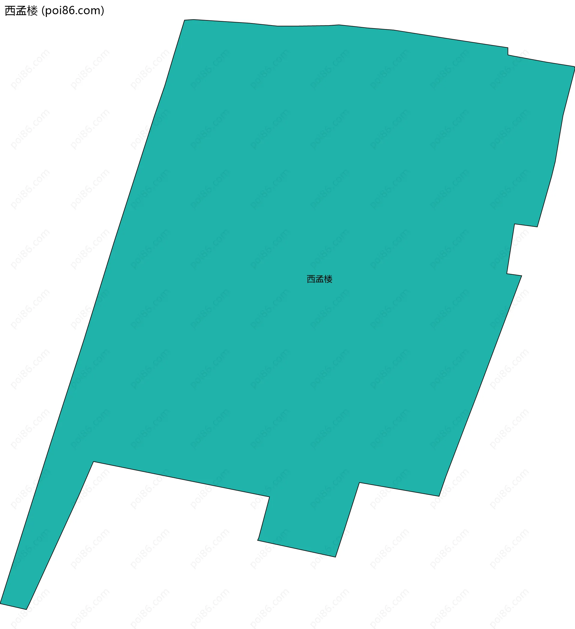 西孟楼边界地图