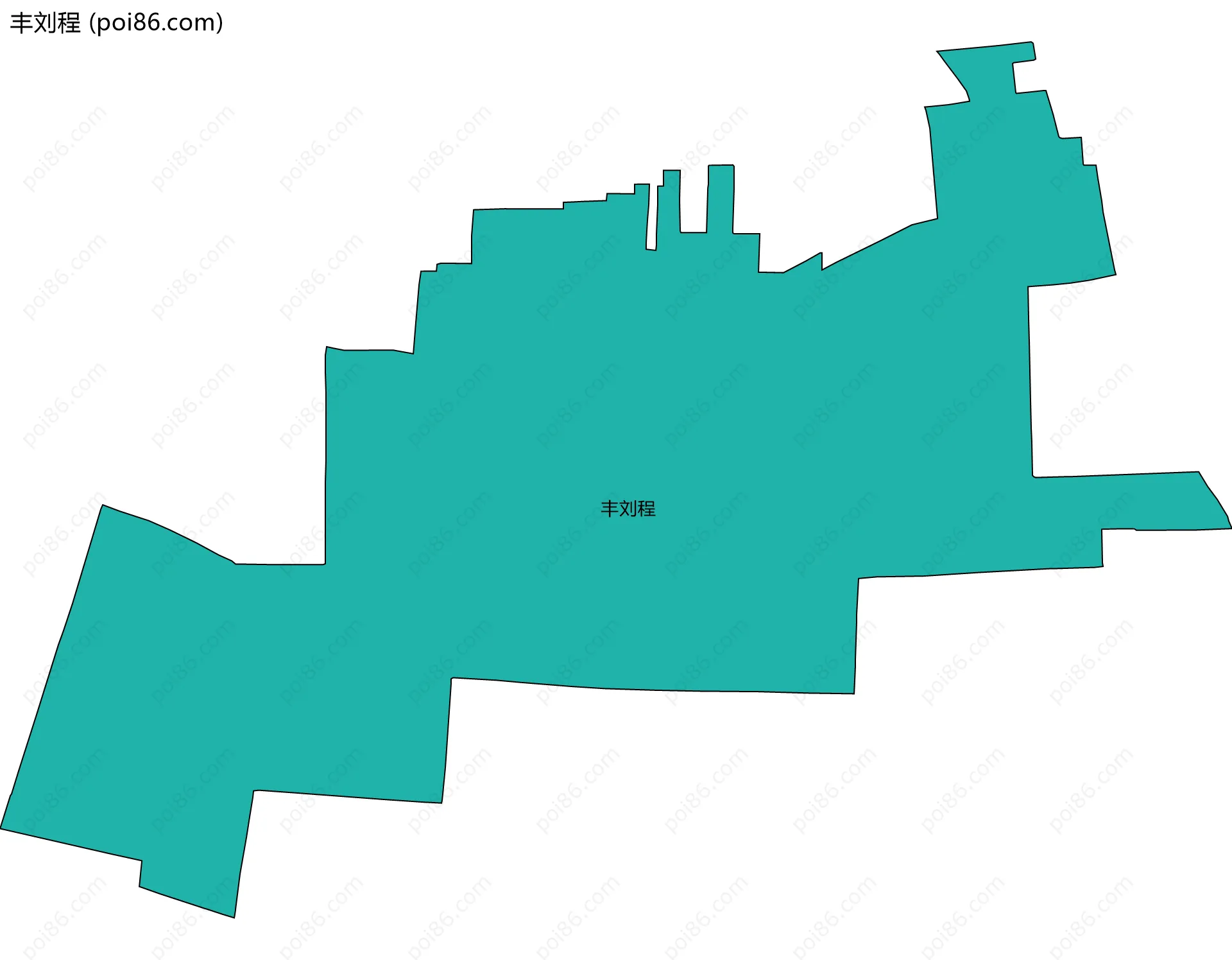 丰刘程边界地图