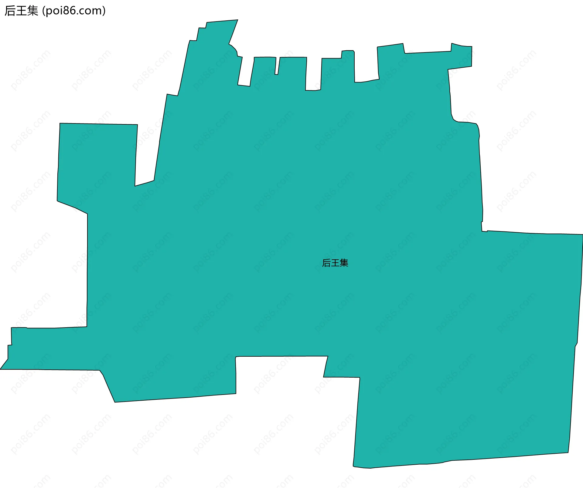 后王集边界地图