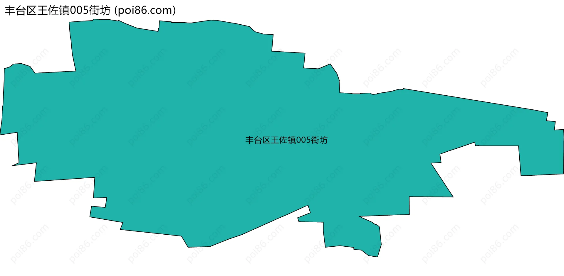 丰台区王佐镇005街坊边界地图