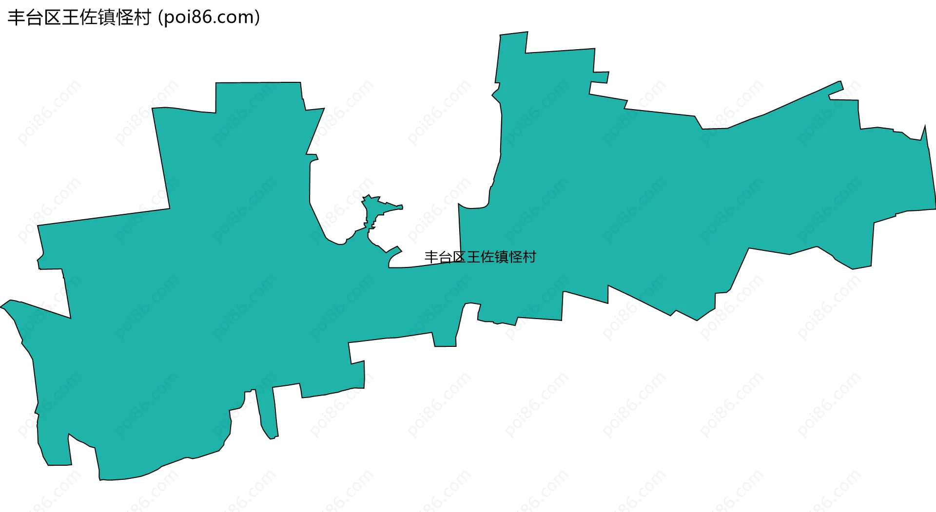 丰台区王佐镇怪村边界地图