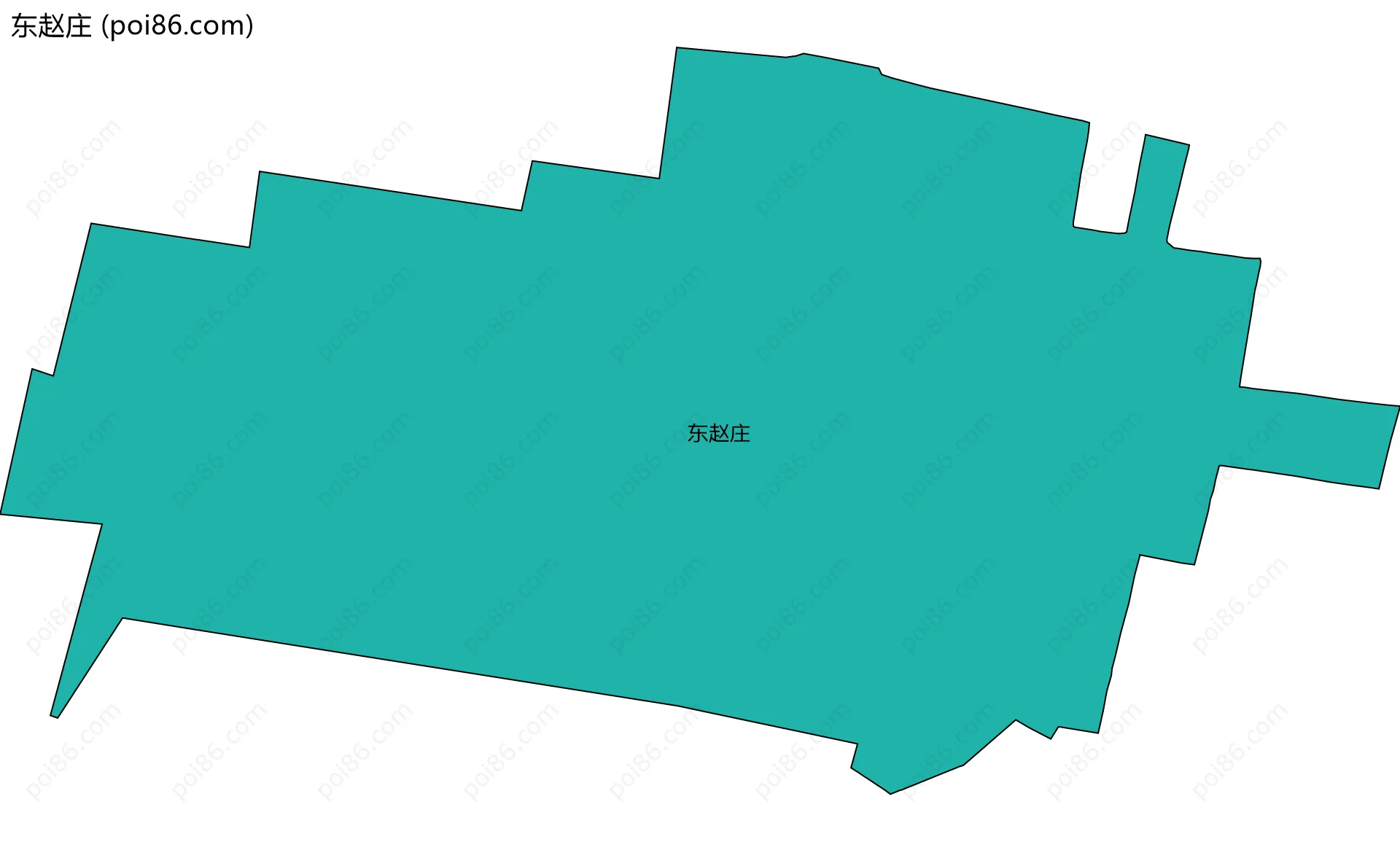 东赵庄边界地图