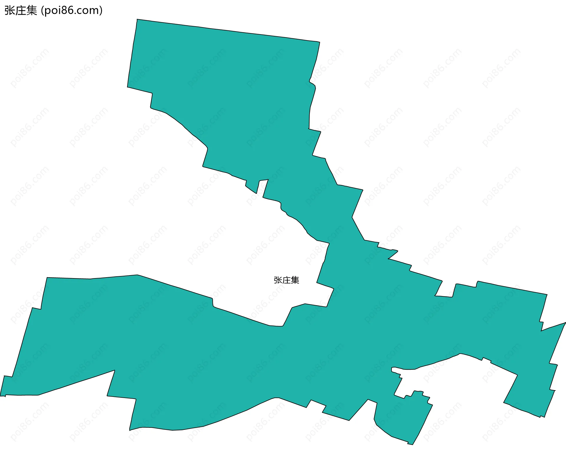 张庄集边界地图