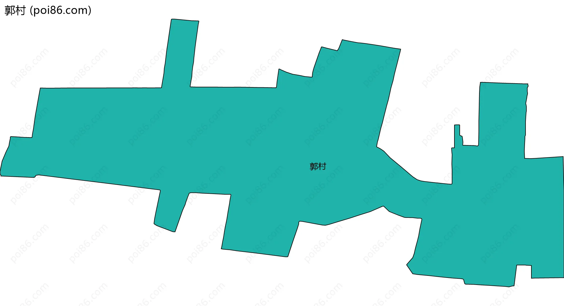郭村边界地图