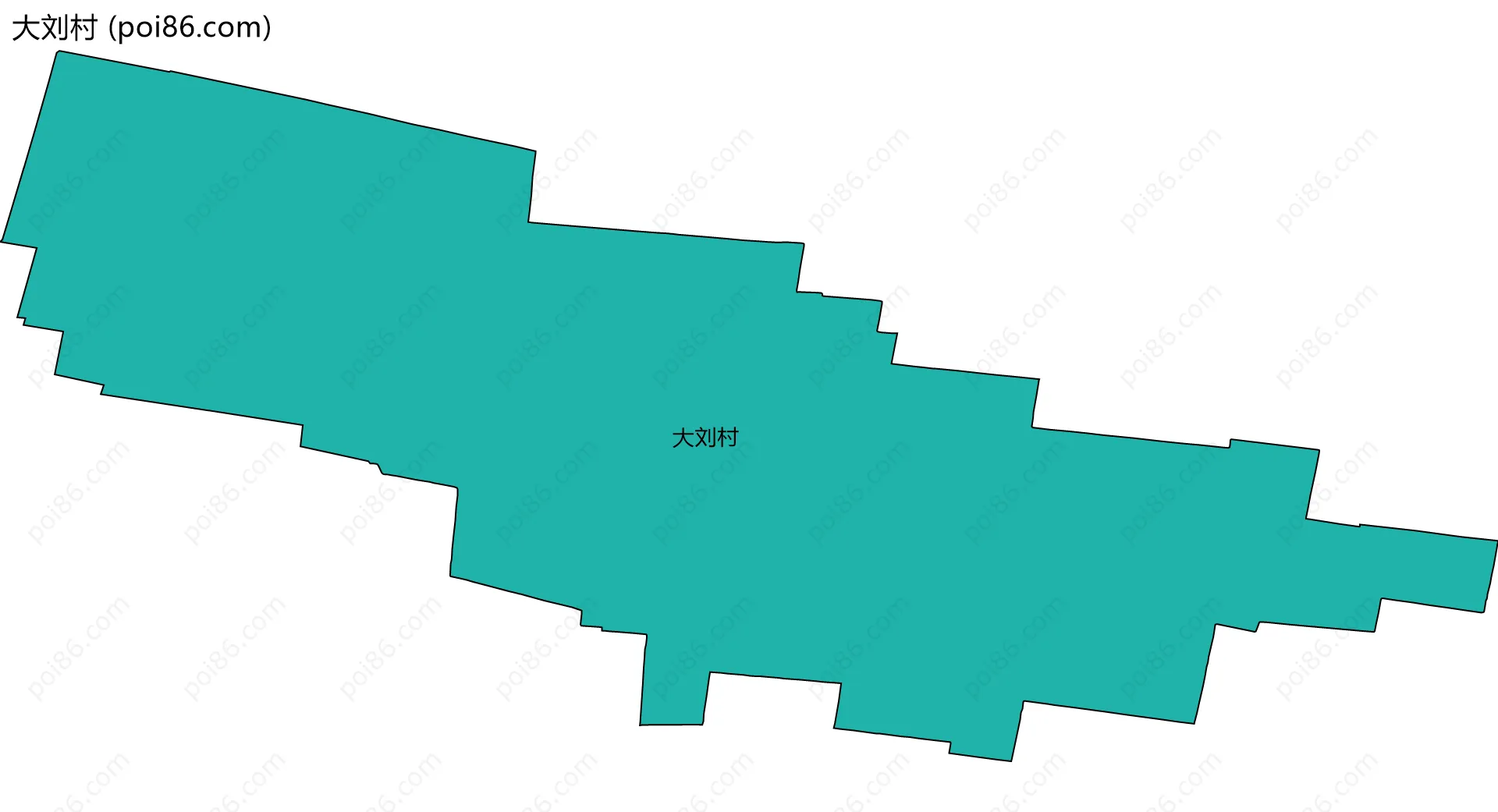 大刘村边界地图
