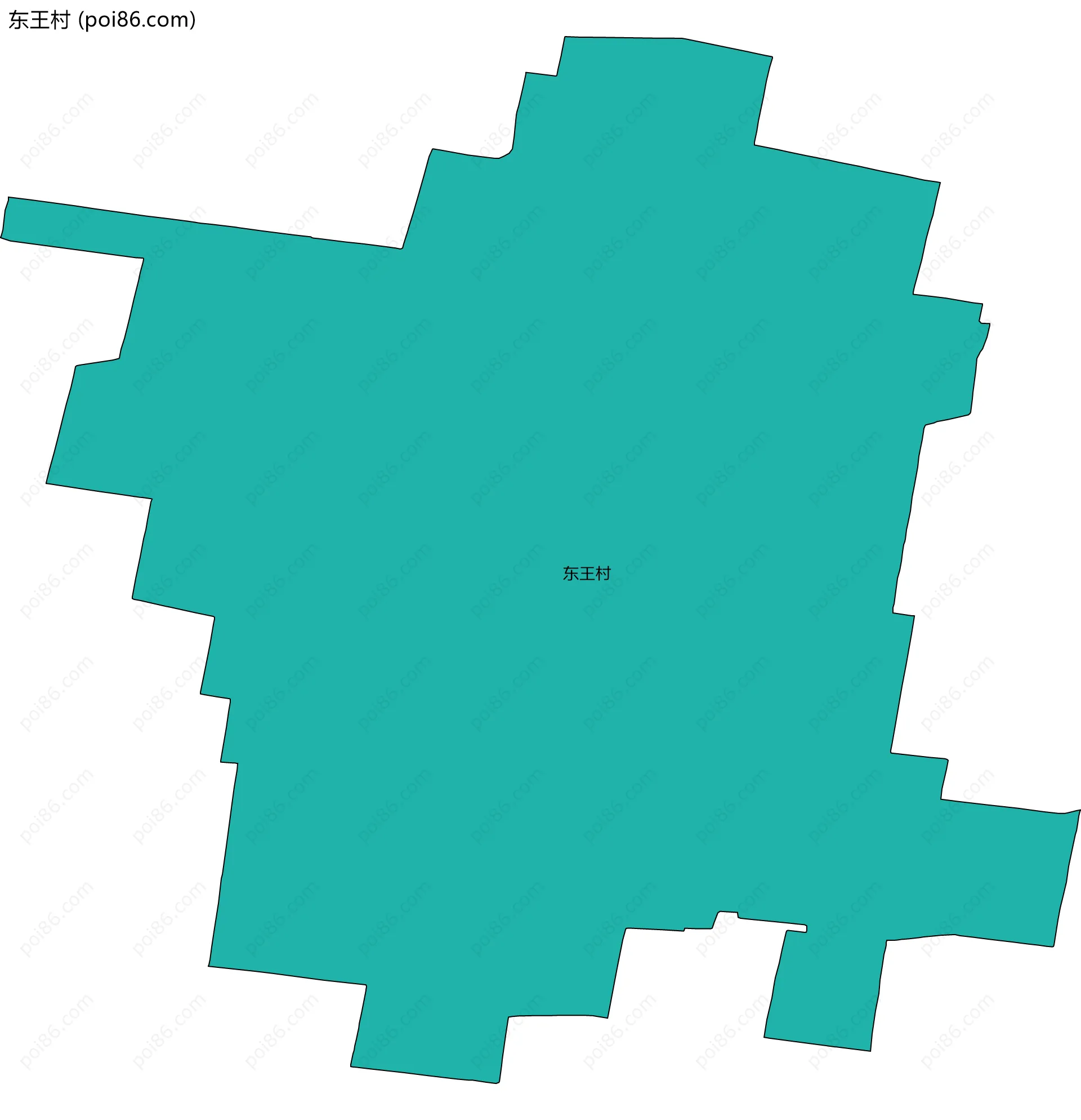 东王村边界地图