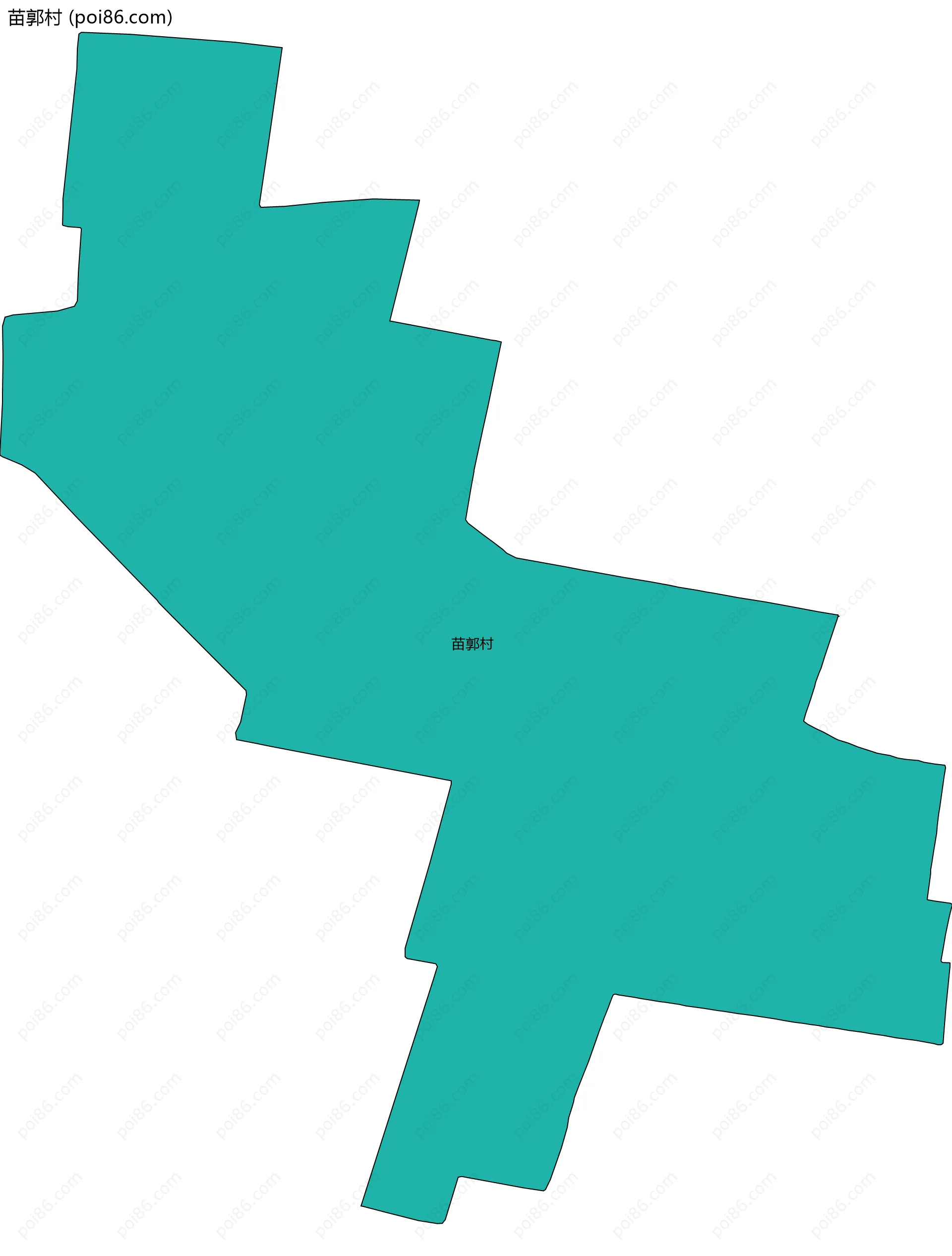 苗郭村边界地图