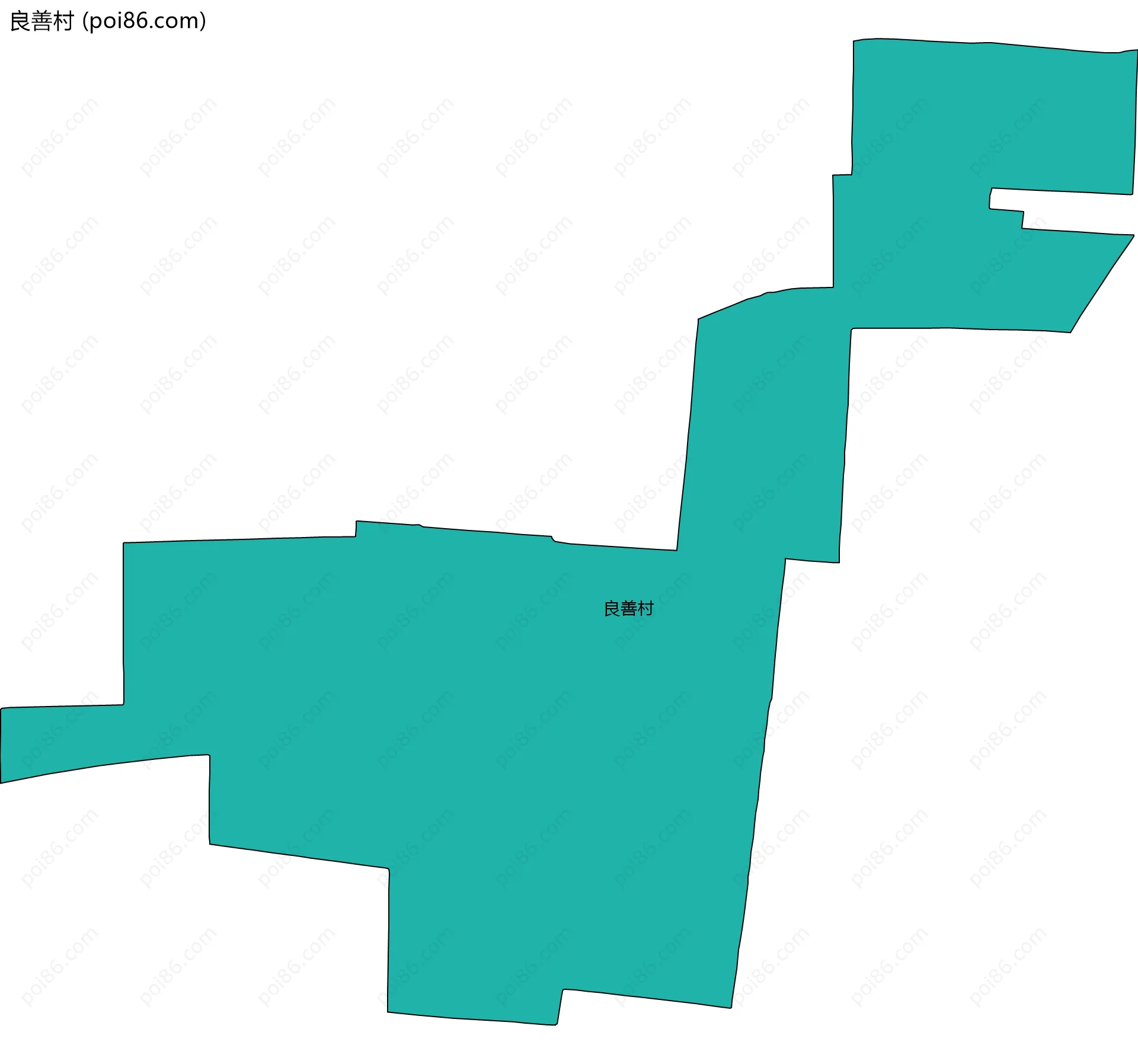 良善村边界地图