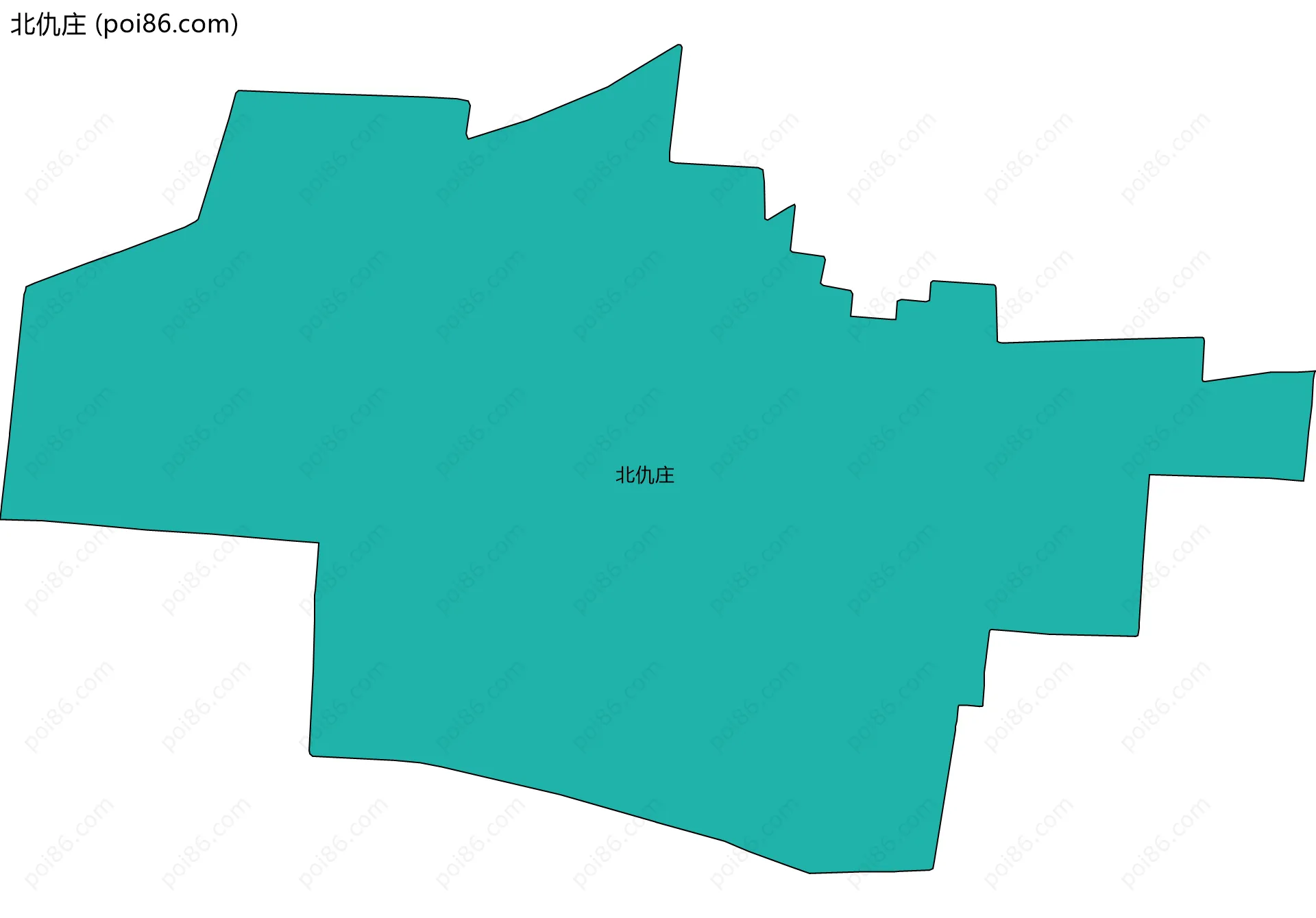 北仇庄边界地图