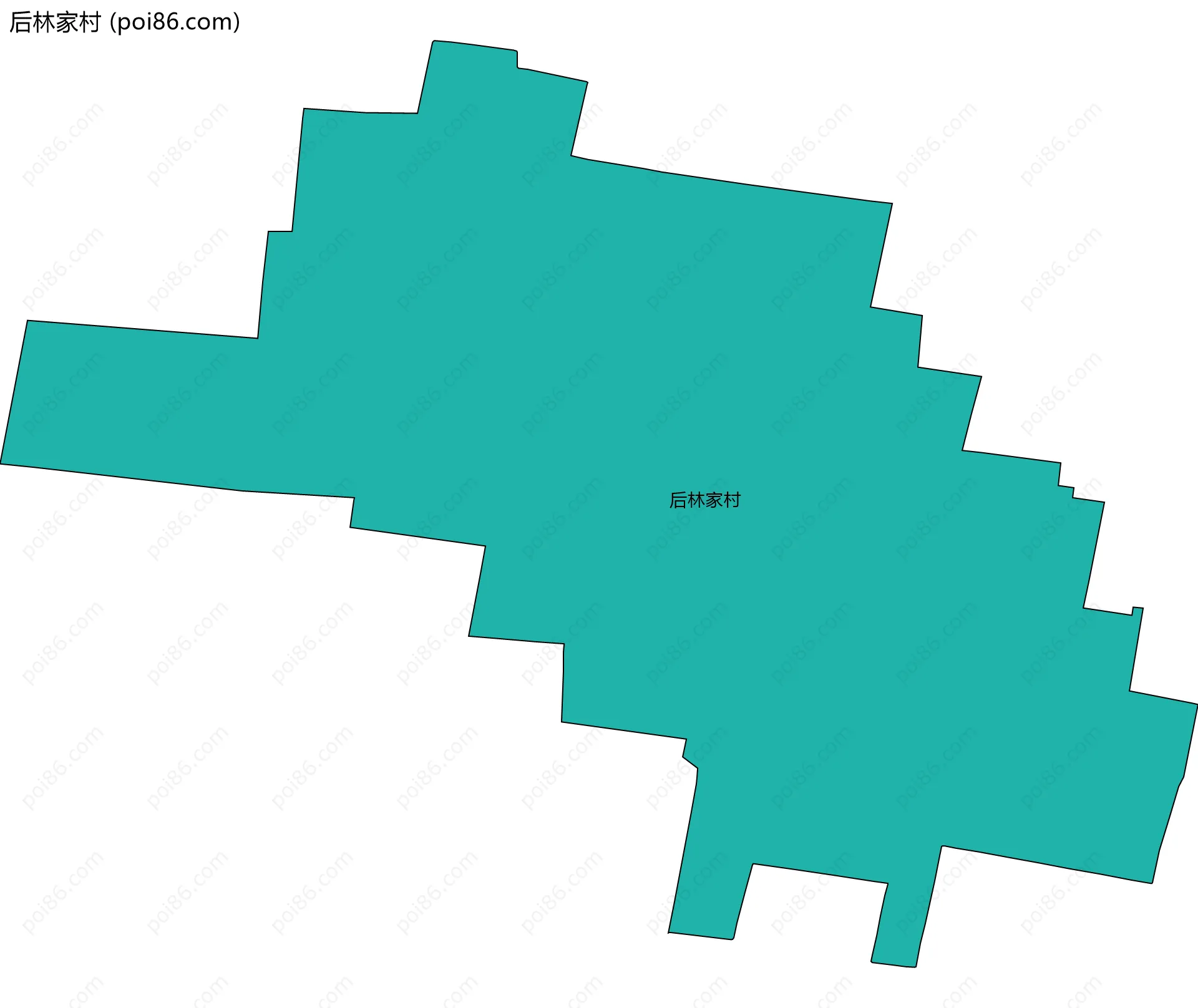 后林家村边界地图