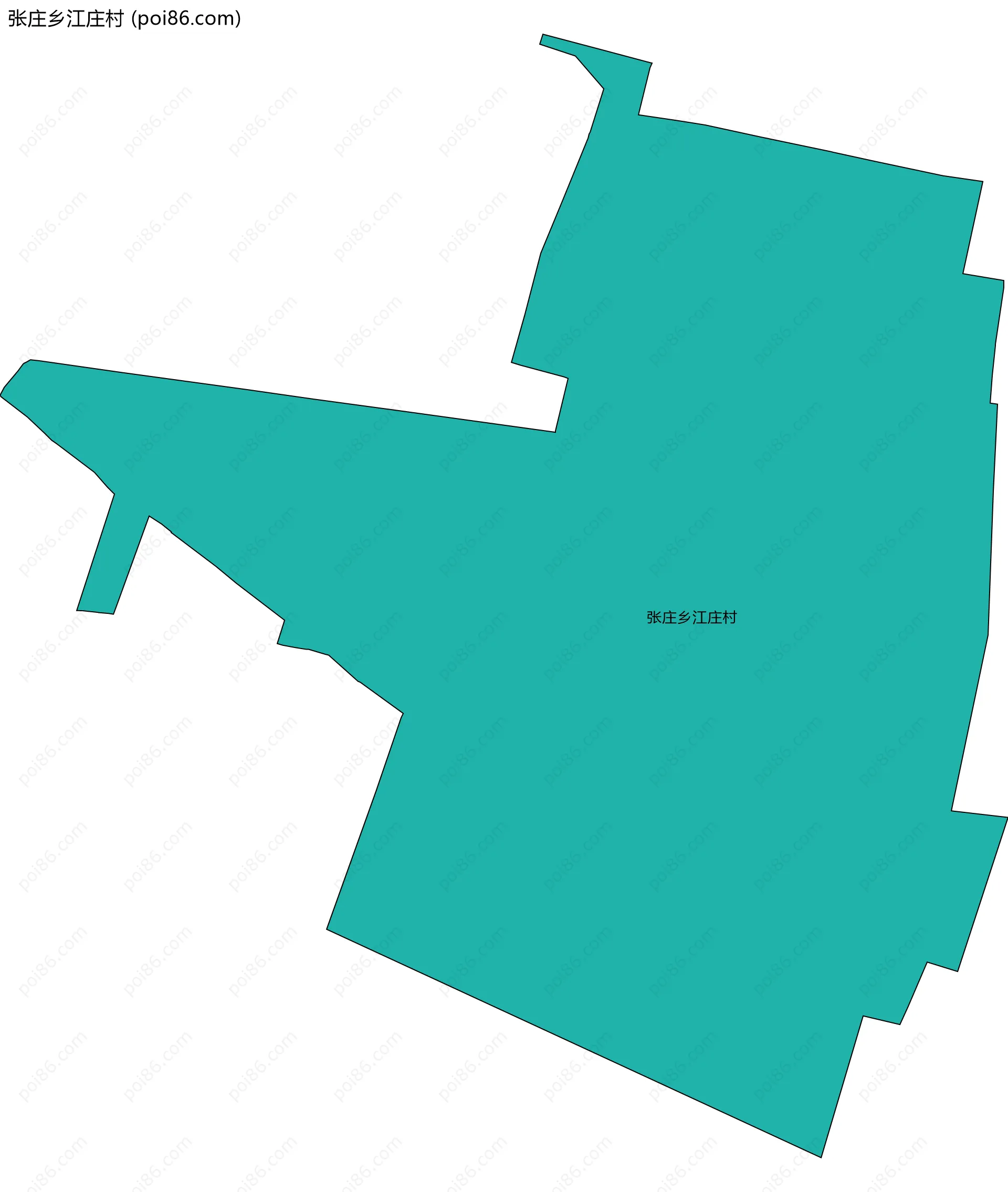 张庄乡江庄村边界地图