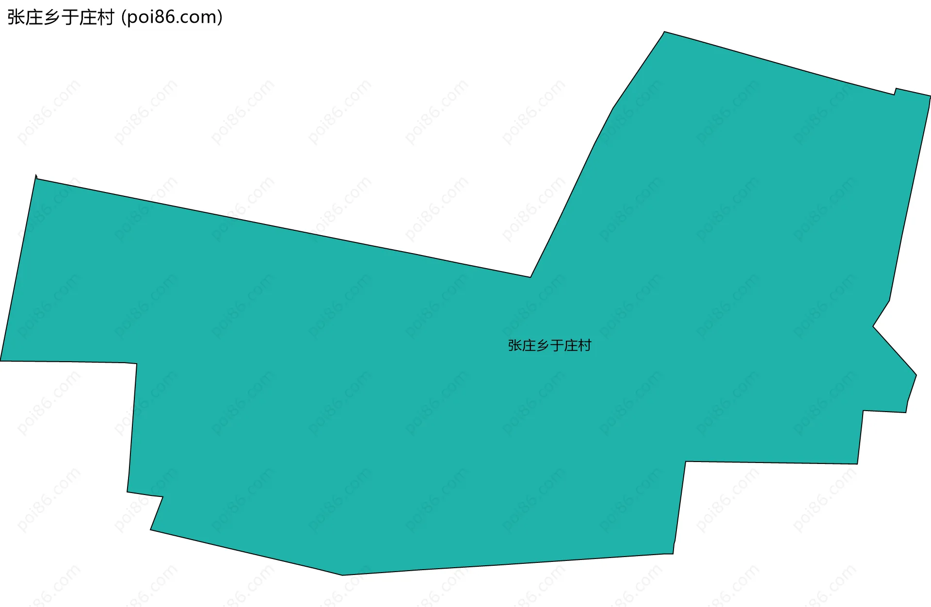 张庄乡于庄村边界地图